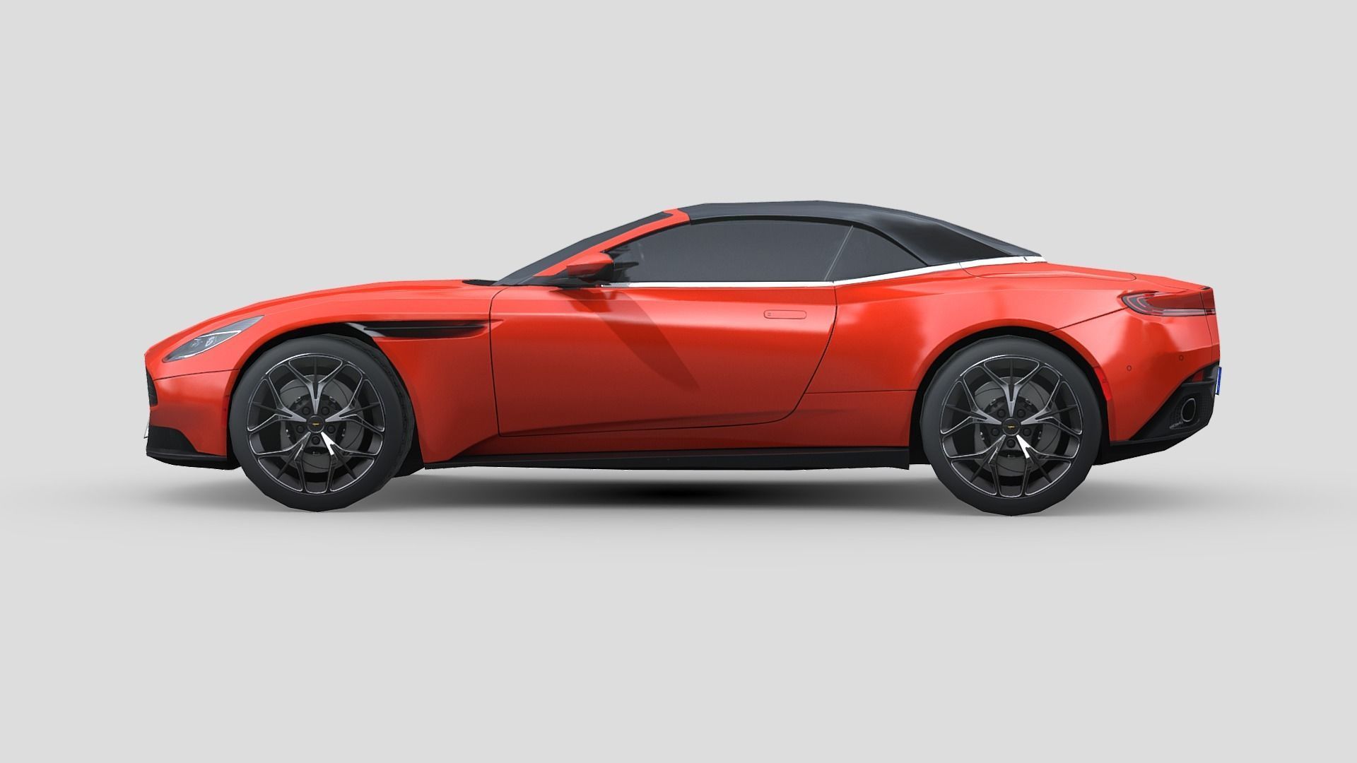 Aston Martin DB11 Volante 2019 Low-poly 3D model_2
