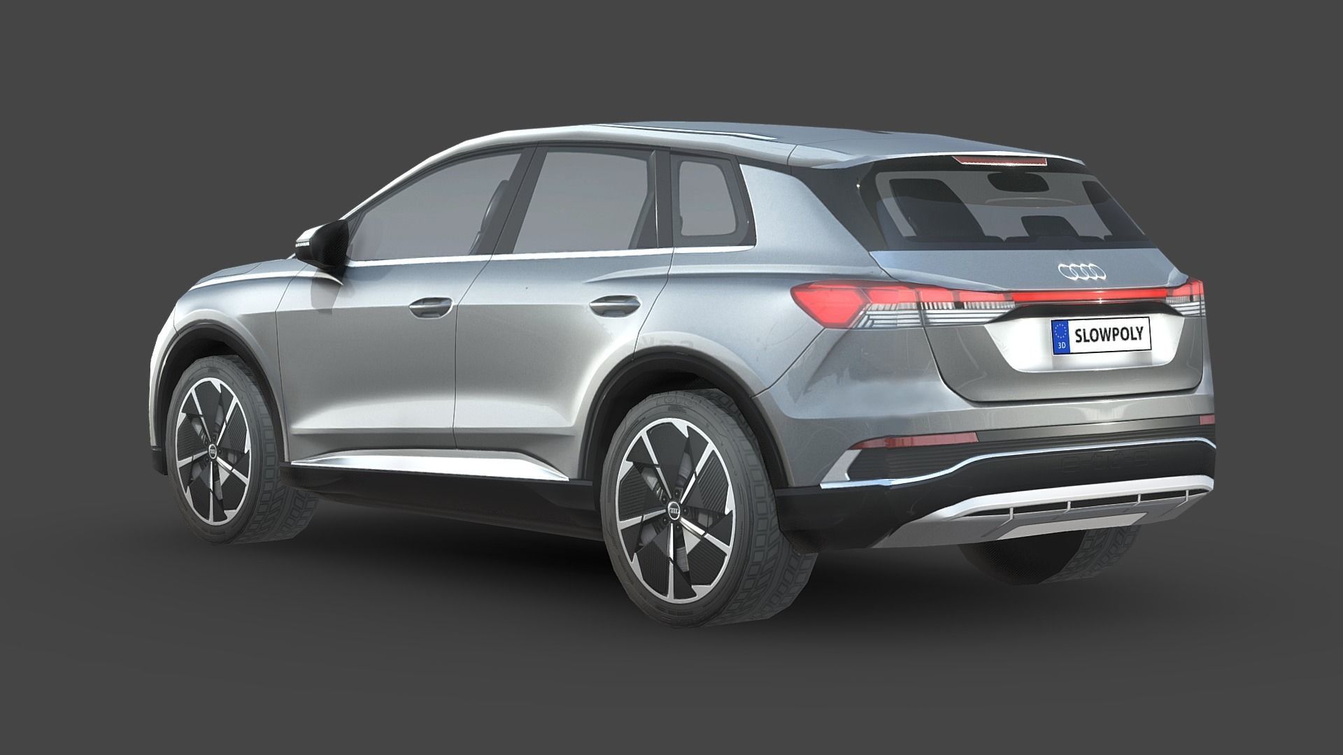 Audi Q4 e-tron Low-poly 3D model_1