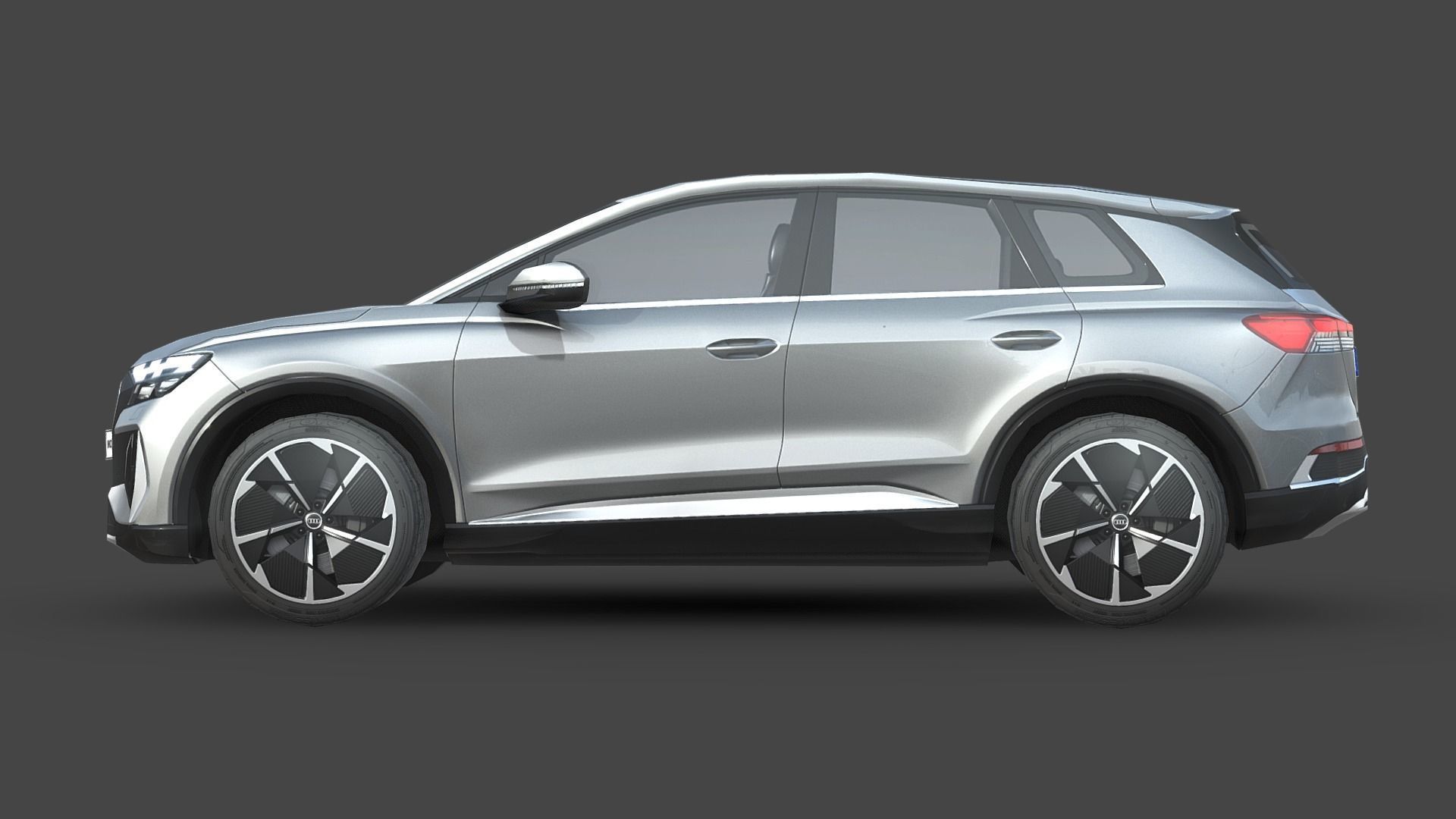 Audi Q4 e-tron Low-poly 3D model_2