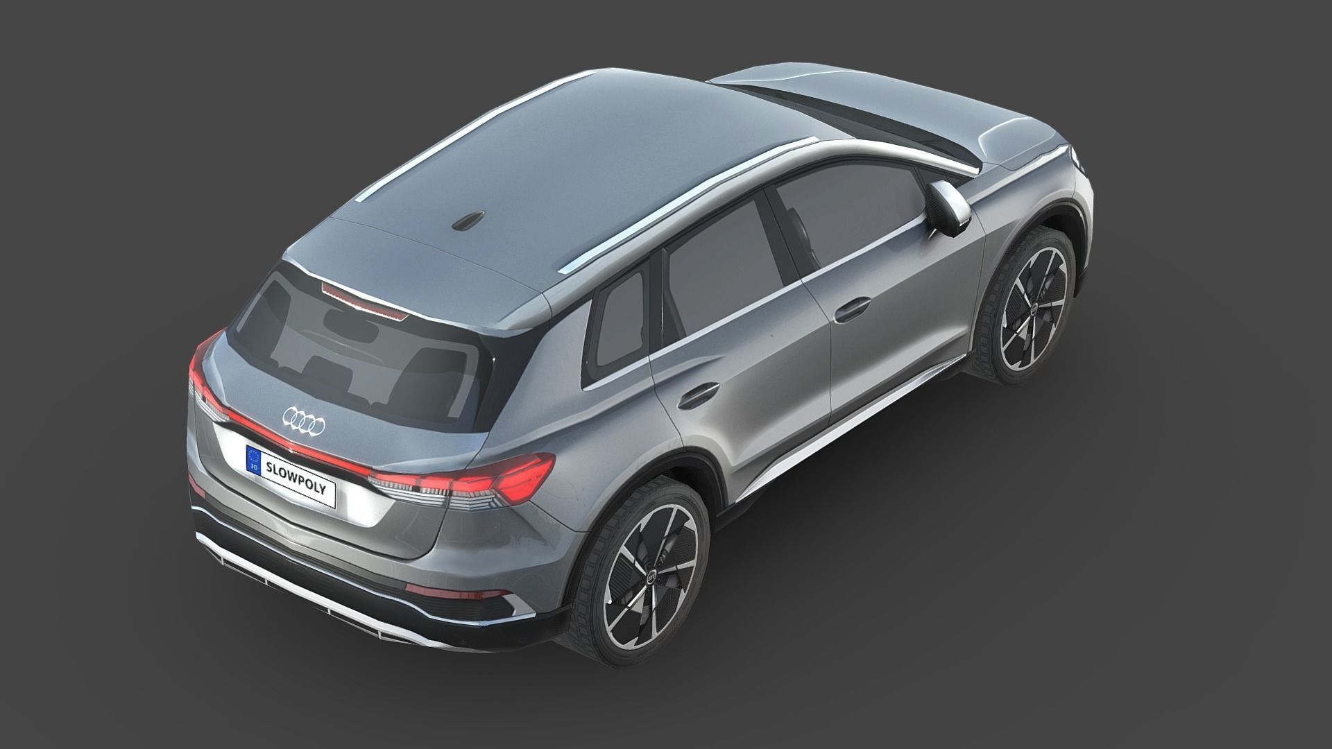 Audi Q4 e-tron Low-poly 3D model_4