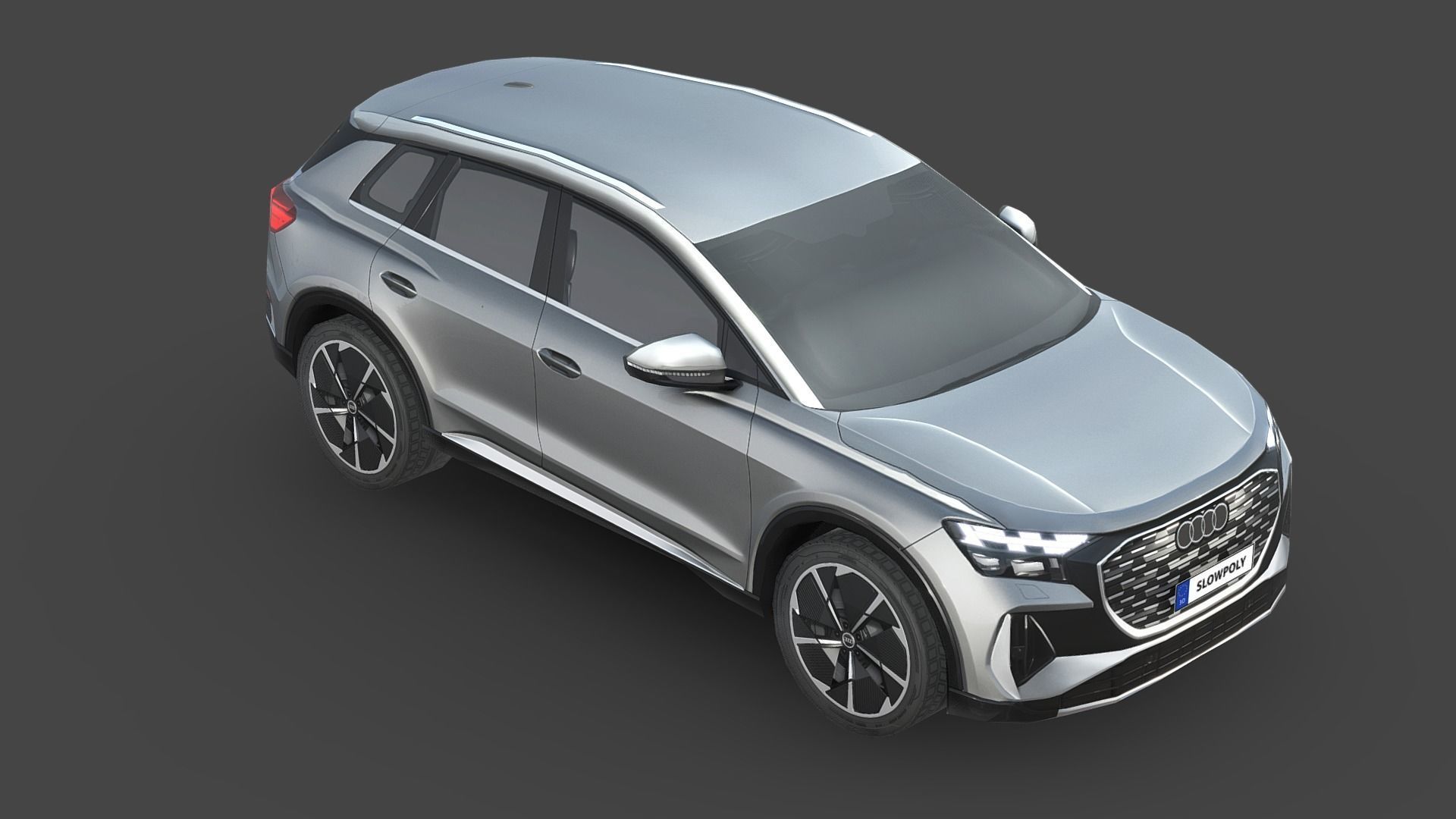 Audi Q4 e-tron Low-poly 3D model_3