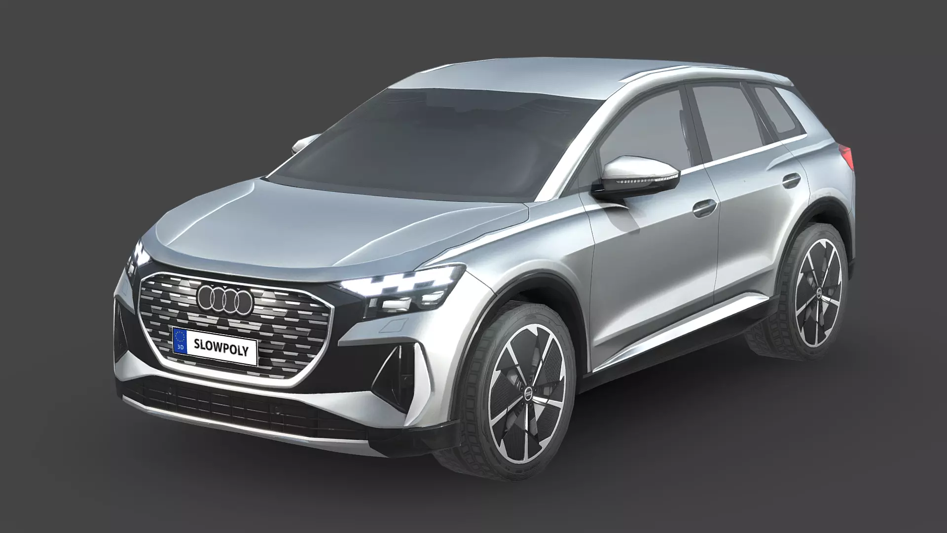 Audi Q4 e-tron Low-poly 3D model_0