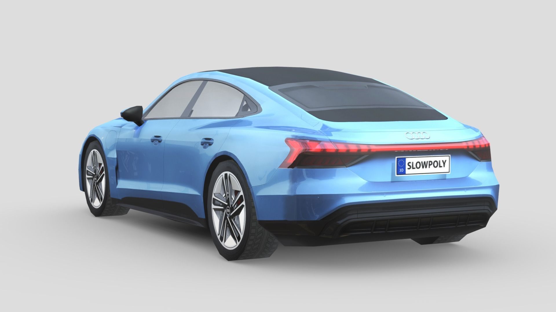 Audi RS e-tron GT Low-poly 3D model_1