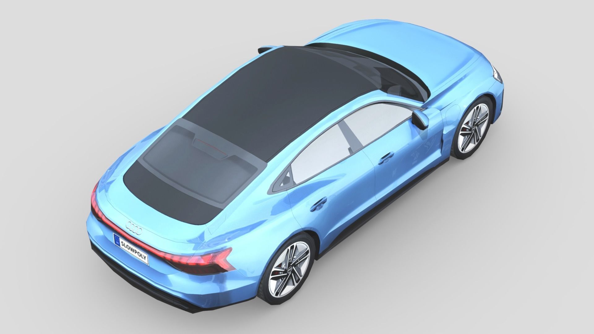 Audi RS e-tron GT Low-poly 3D model_4