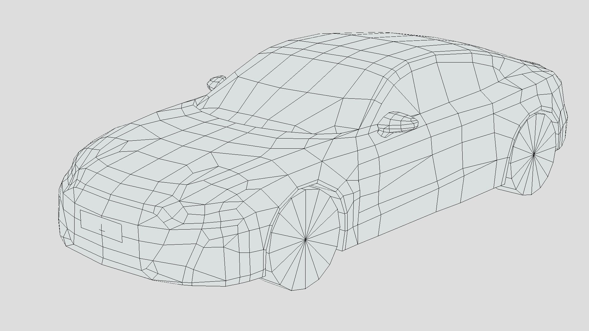 Audi RS e-tron GT Low-poly 3D model_5