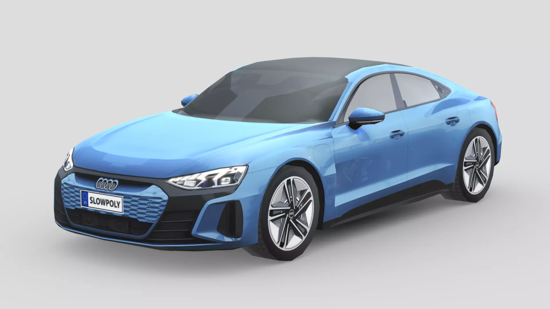 Audi RS e-tron GT Low-poly 3D model_0