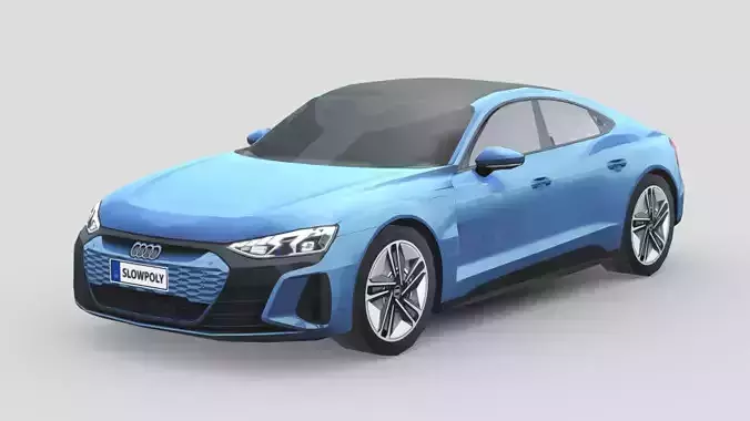 Audi RS e-tron GT Low-poly 3D model