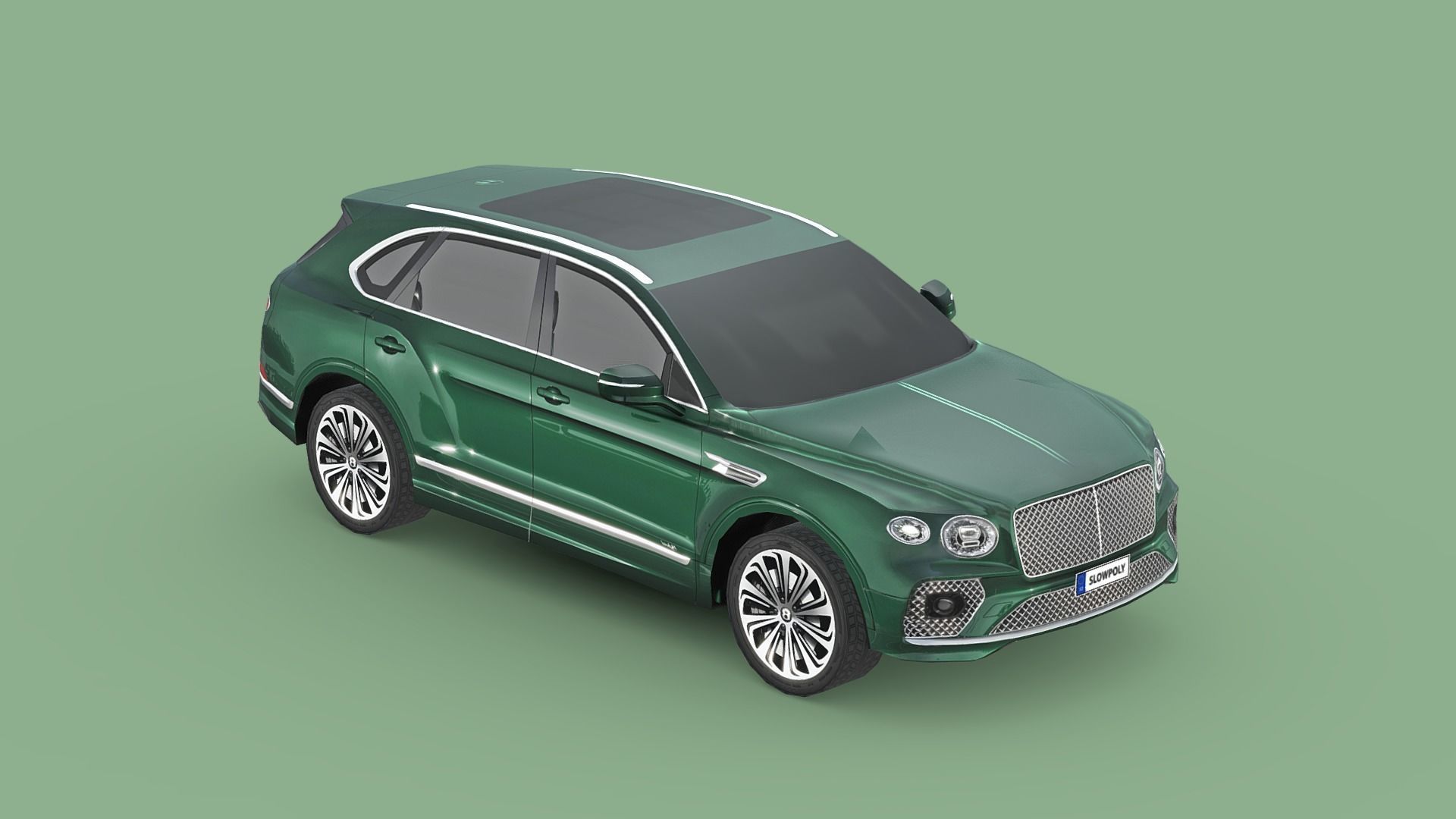 Bentley Bentayga Low-poly 3D model_3