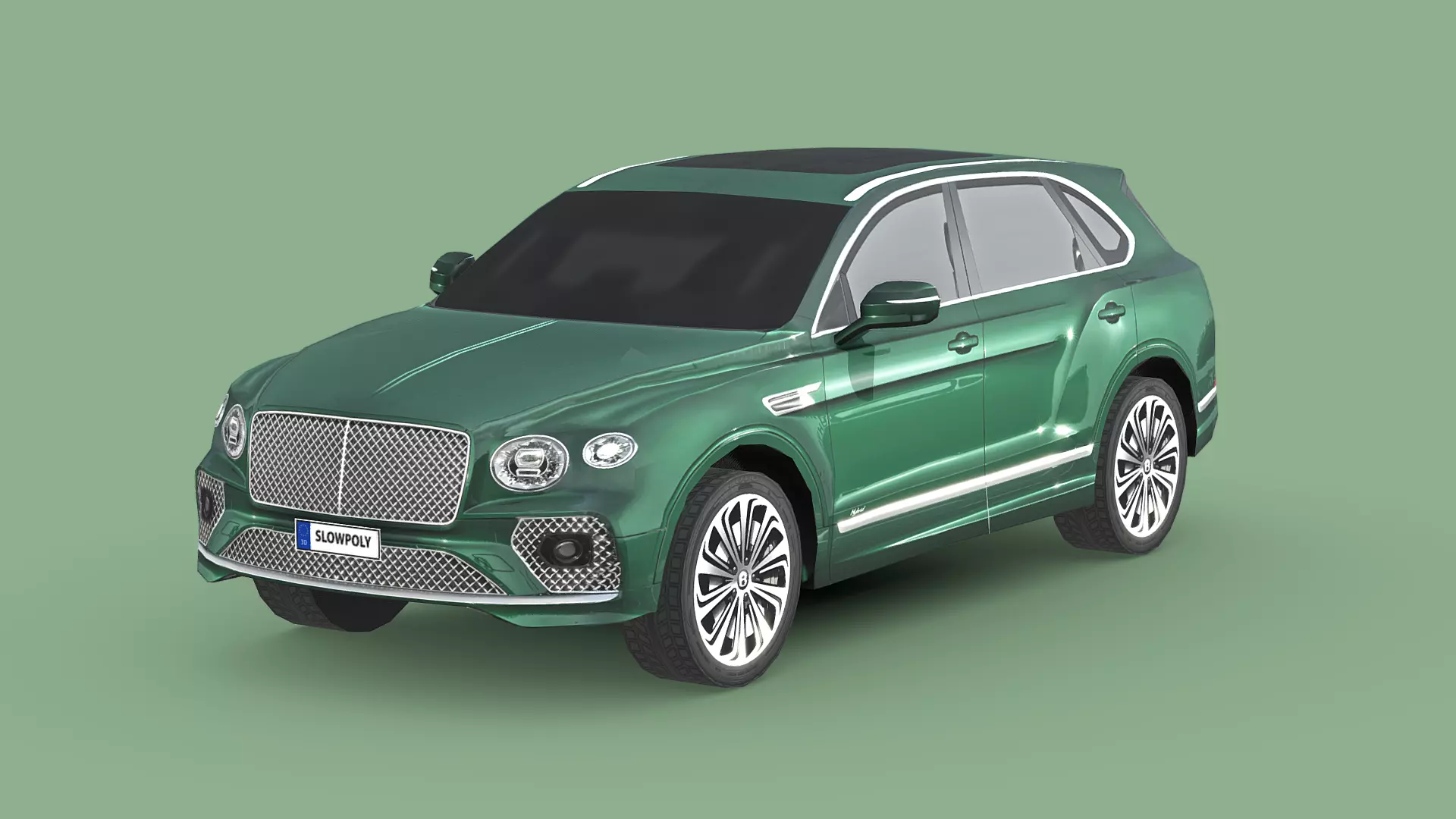 Bentley Bentayga Low-poly 3D model_0