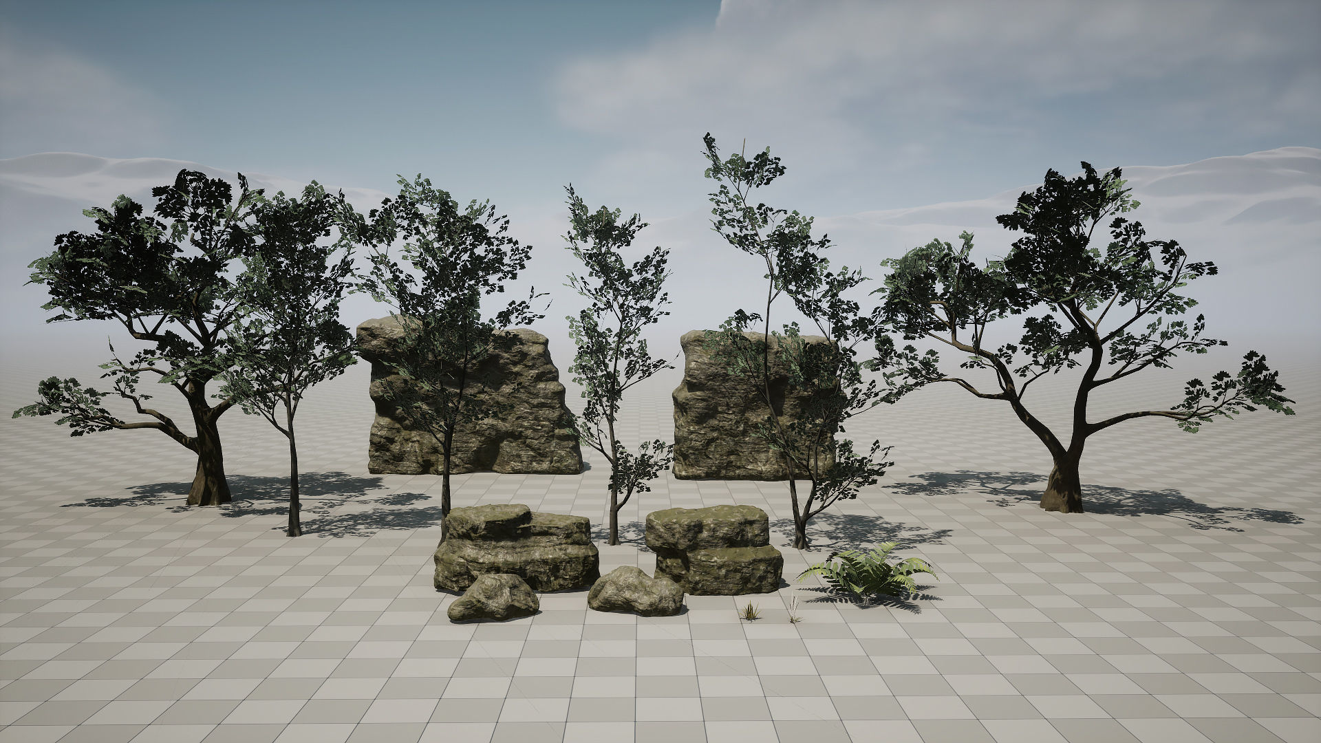 Forest Pack Low-poly 3D model_17