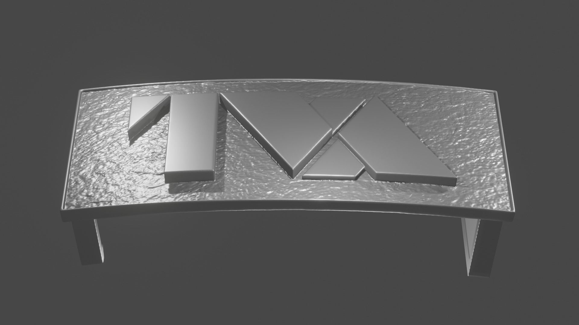 Loki TVA Belt Buckle - Curved and Flat 3D print model_6