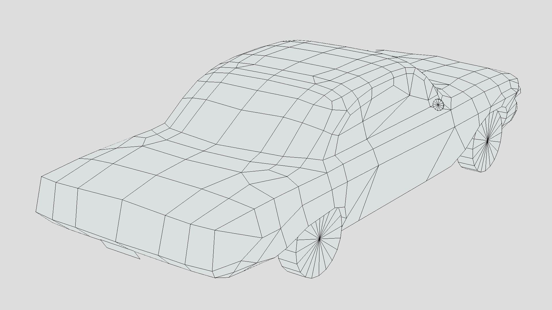 Chevrolet Impala Coupe 1961 Low-poly 3D model_6