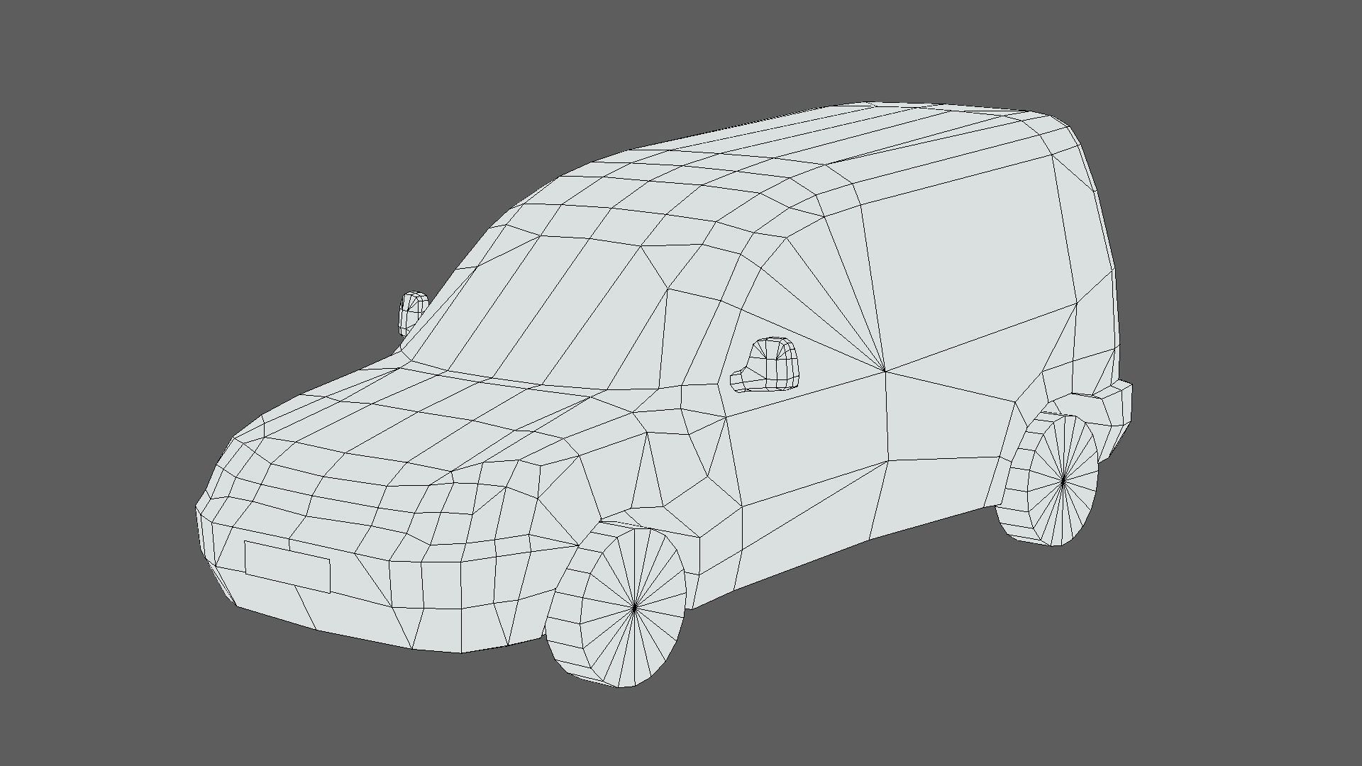 Citroen Berlingo Van 2013 Low-poly 3D model_5
