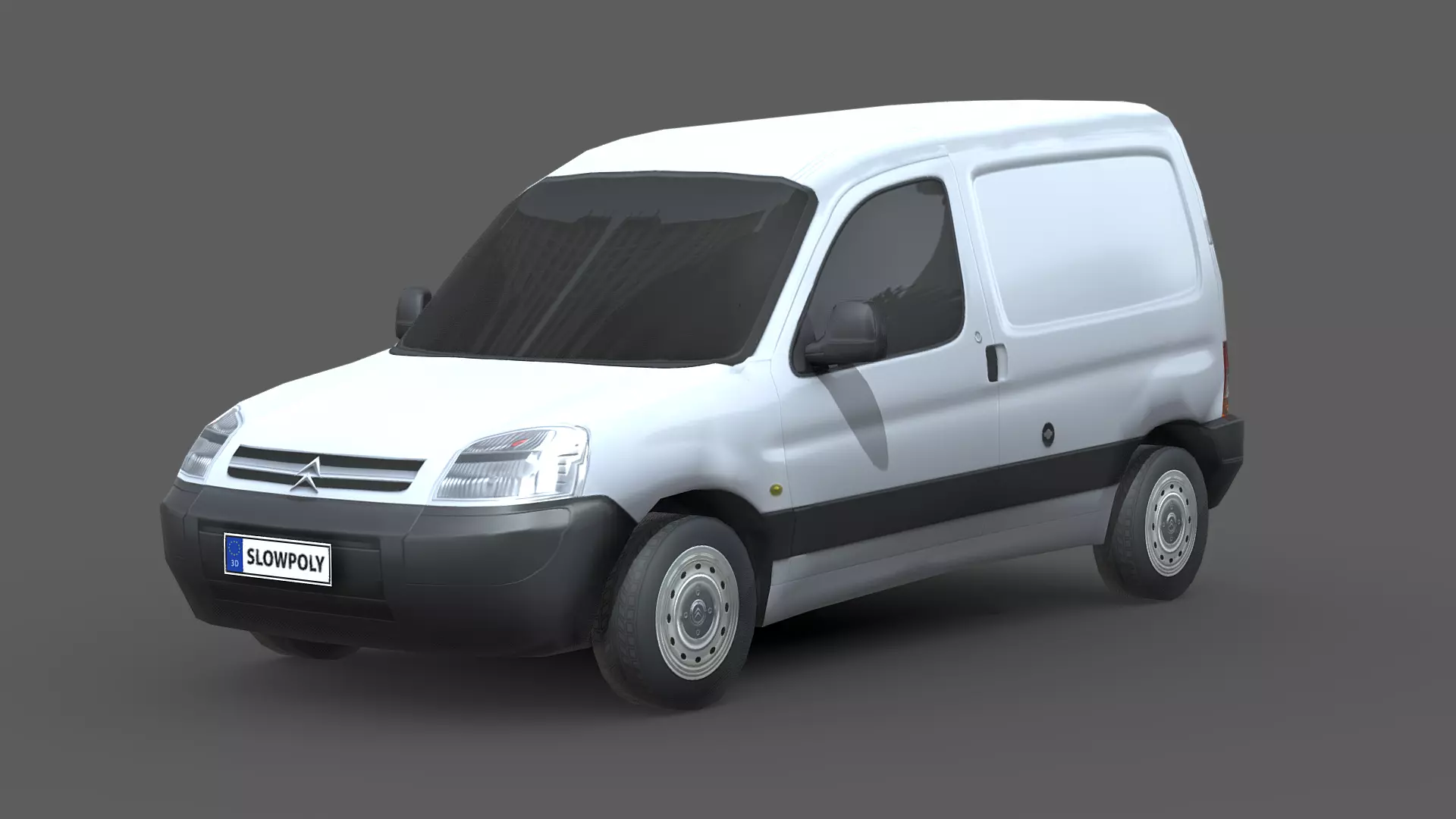 Citroen Berlingo Van 2013 Low-poly 3D model_0