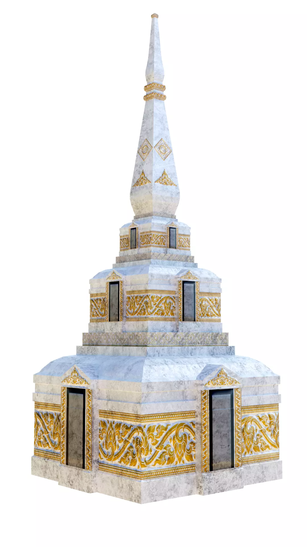 Thai Pagoda-01 3D model_0