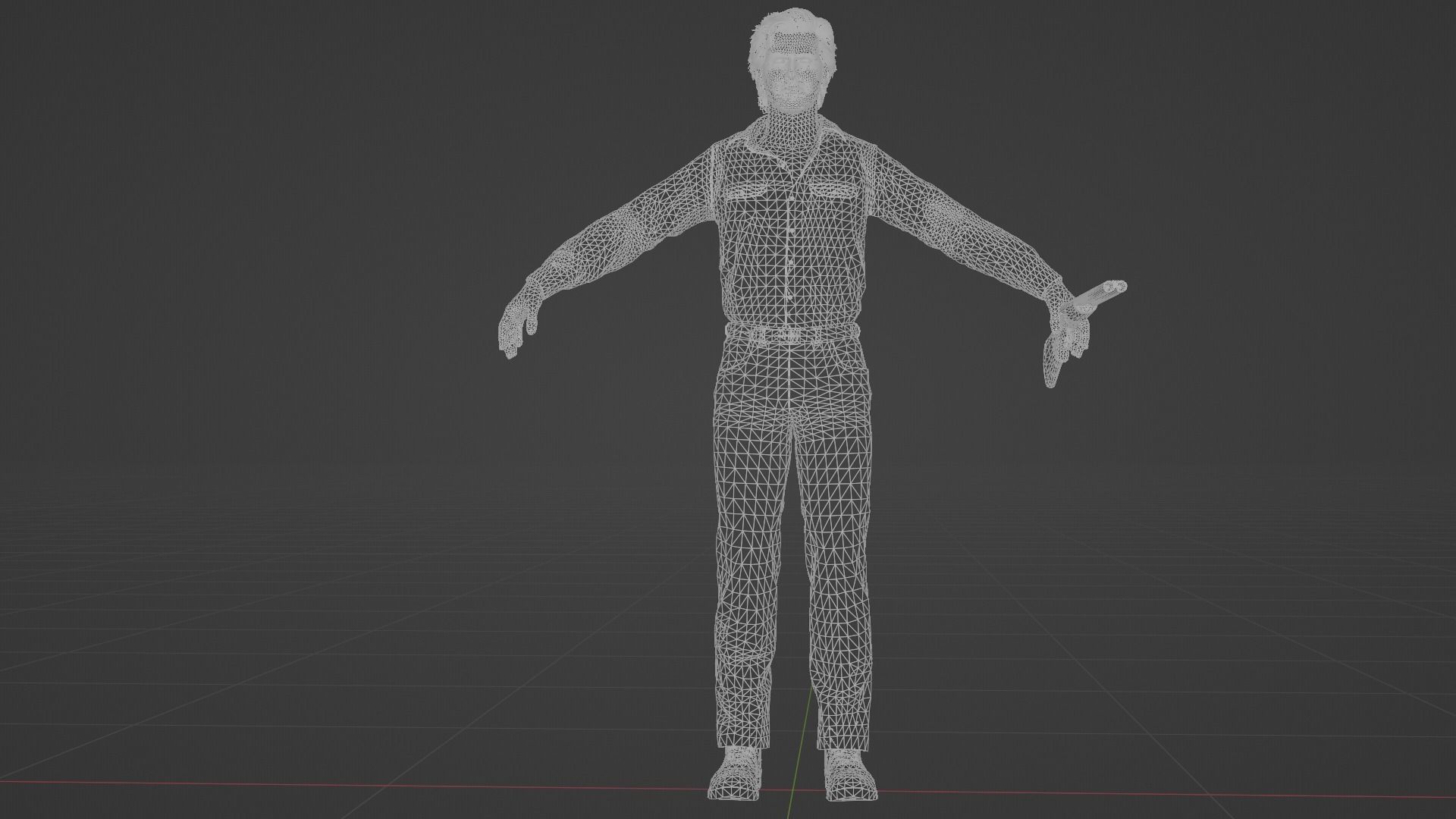 Ash Williams Low-poly 3D model_7