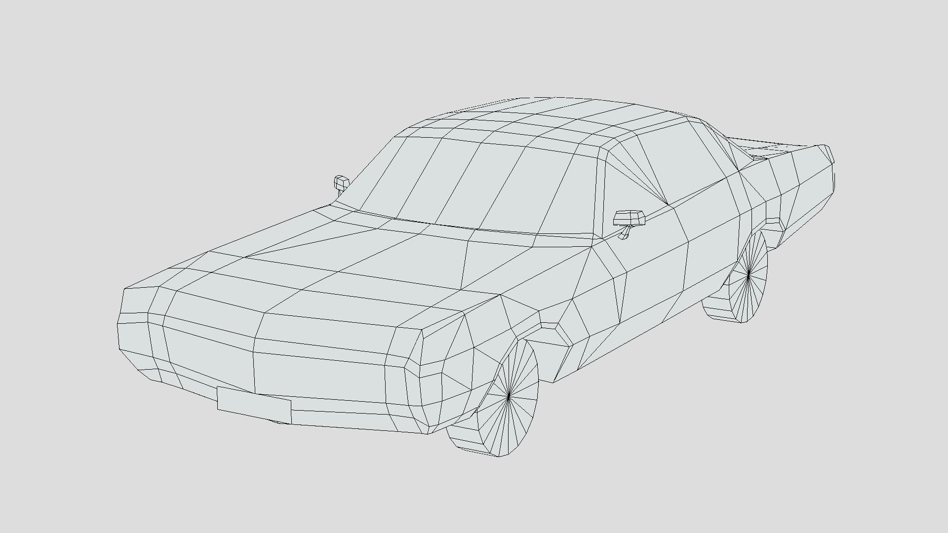 Dodge Polara 1970 Low-poly 3D model_5