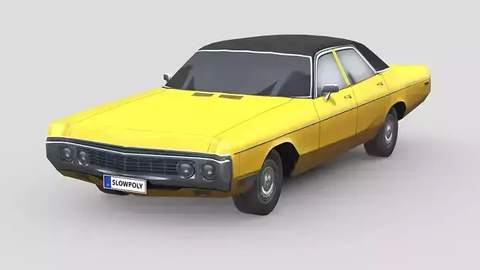 Dodge Polara 1970 Low-poly 3D model