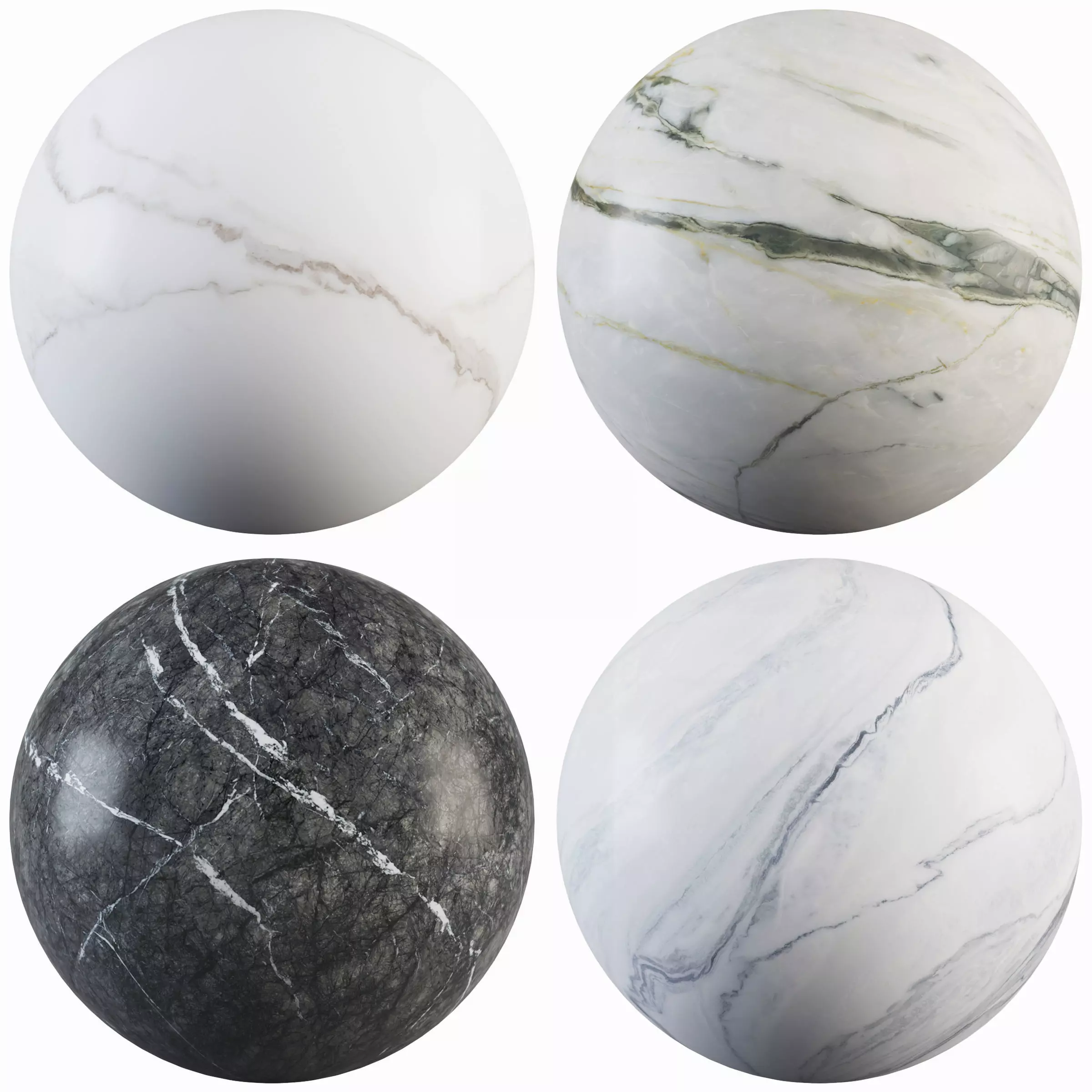 Marble 58 - Bella-Calacata Emerald-Marquina Gray-cool Texture_0