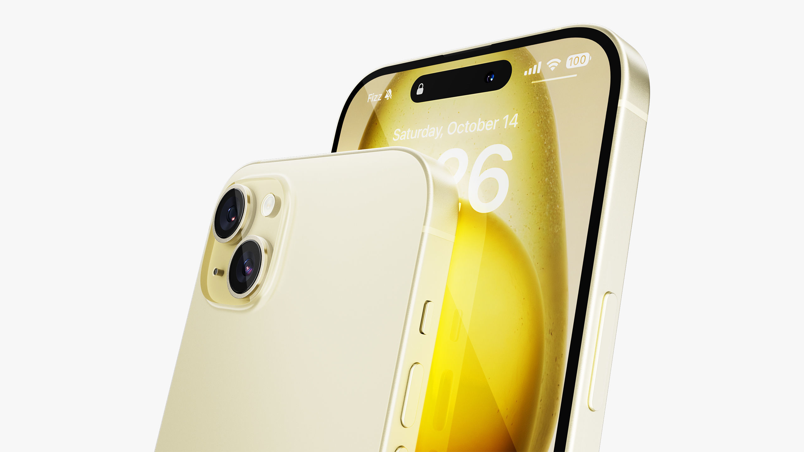 Apple iPhone 15 Plus Yellow 3D model_6