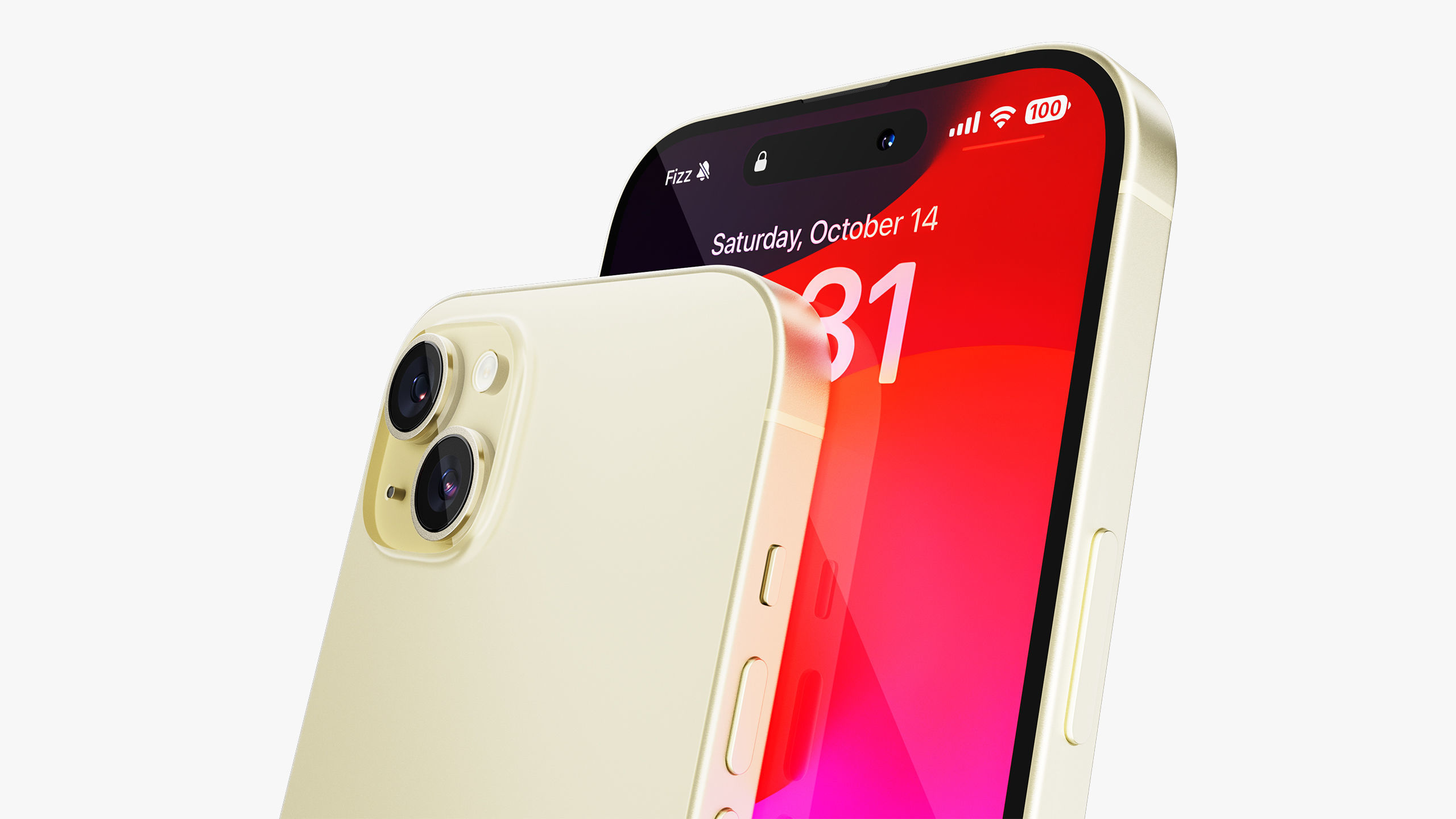 Apple iPhone 15 Plus Yellow 3D model_14