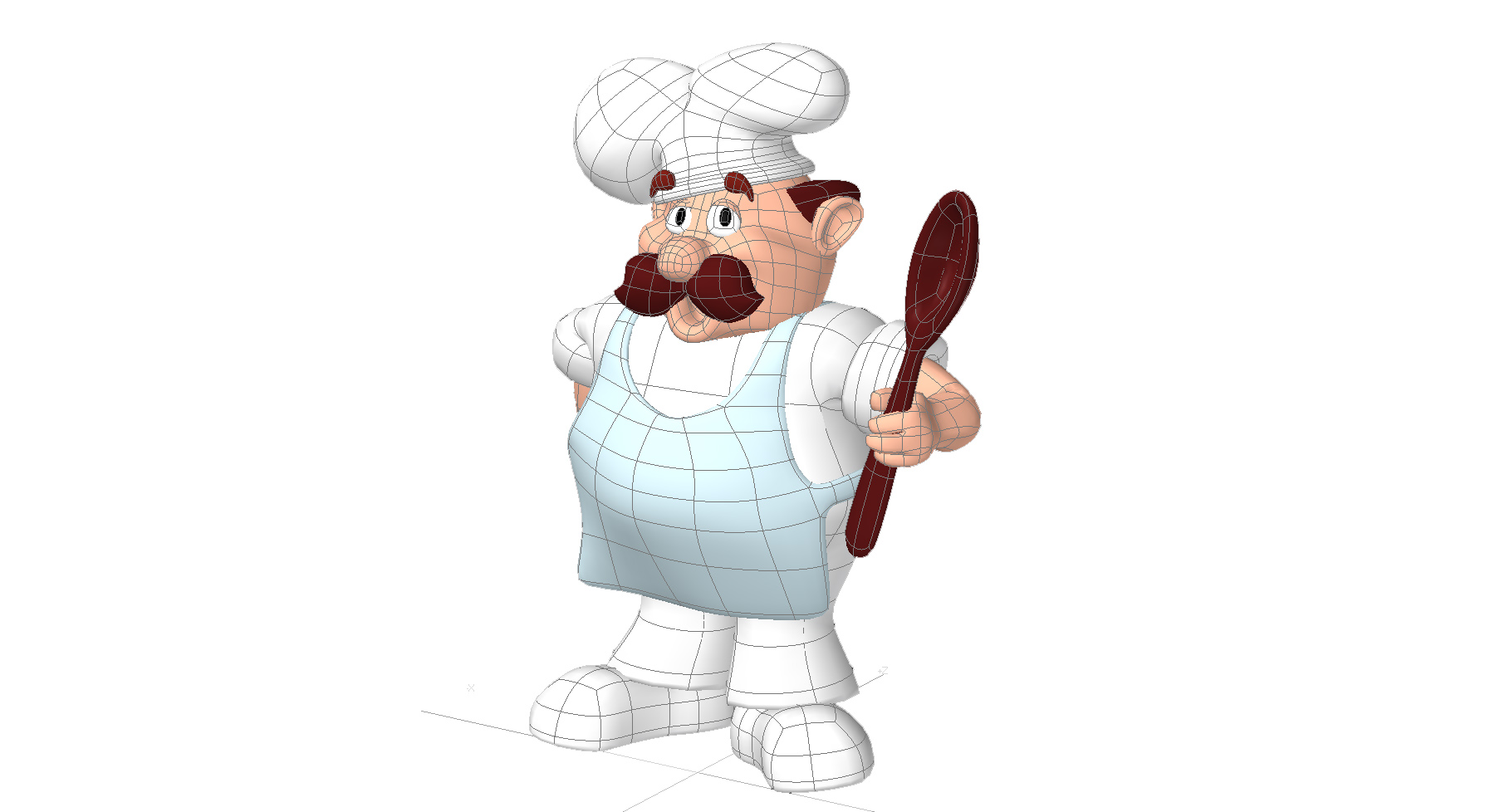 Chef Character 3D model_3