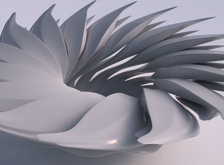 Bowl two layered flower 2 with beveled edges wide middle 3D print model_0