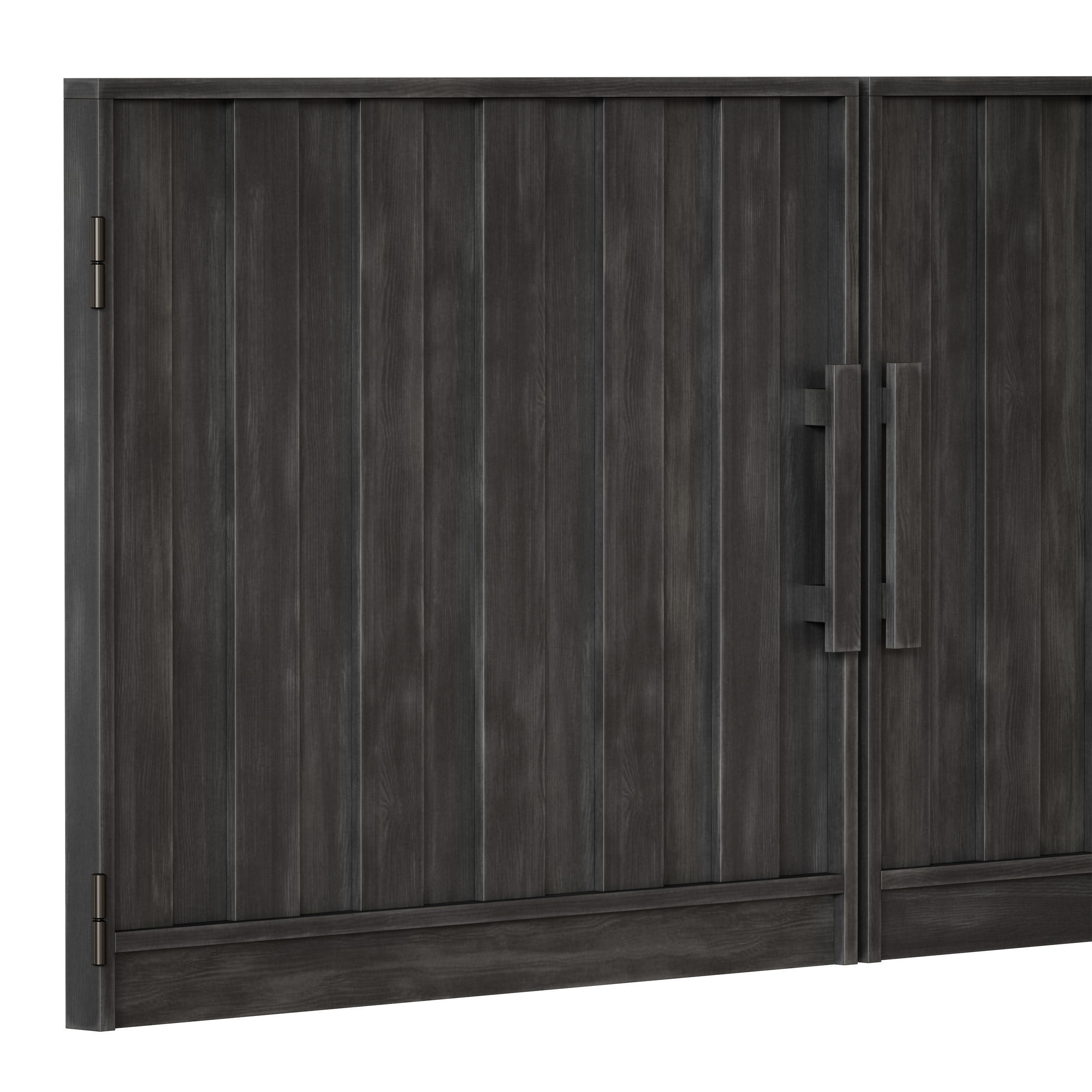 Wooden fence 3D model_26