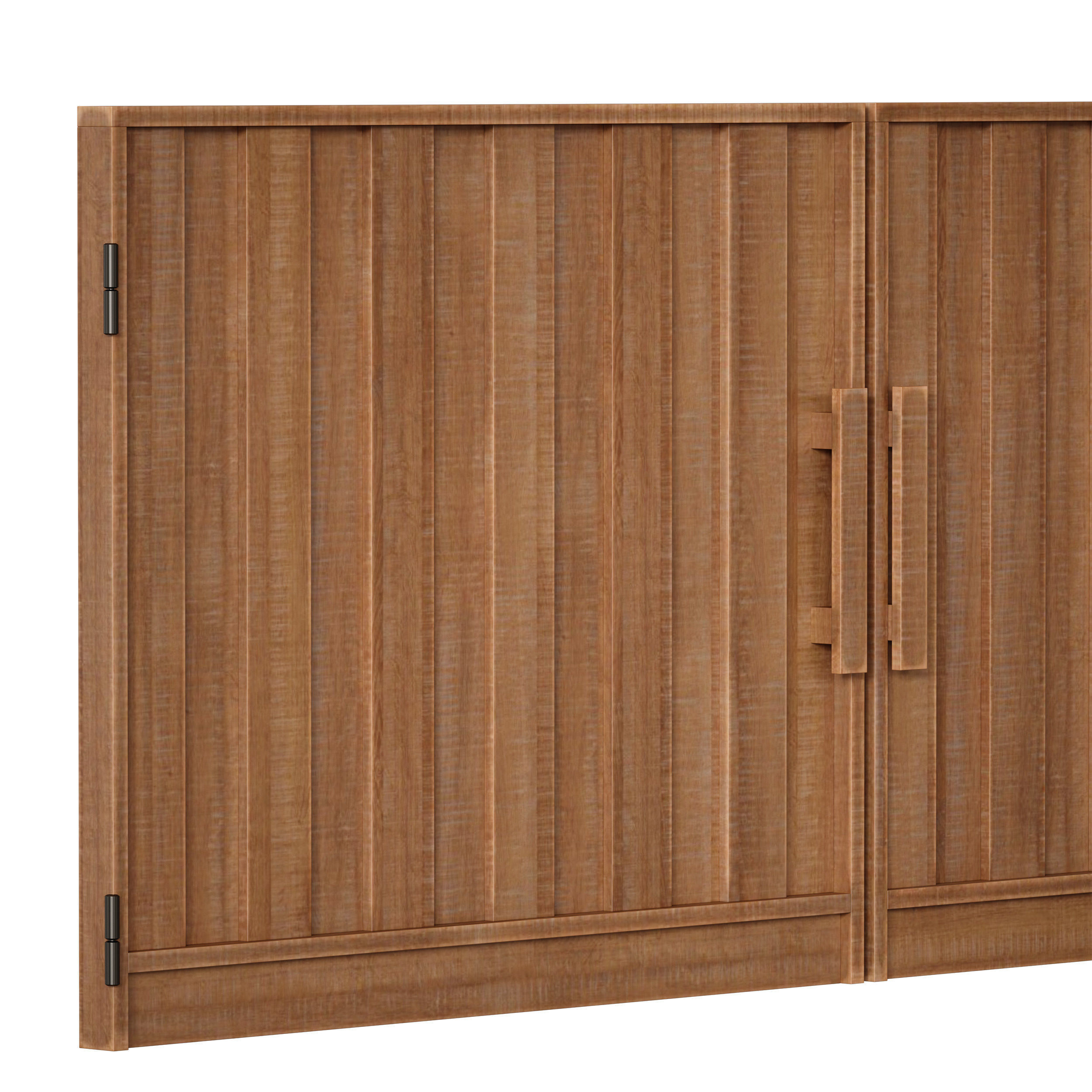 Wooden fence 3D model_22