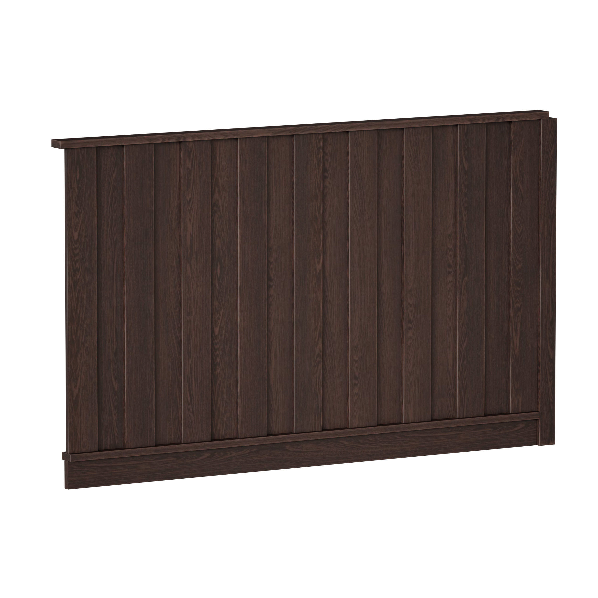 Wooden fence 3D model_14