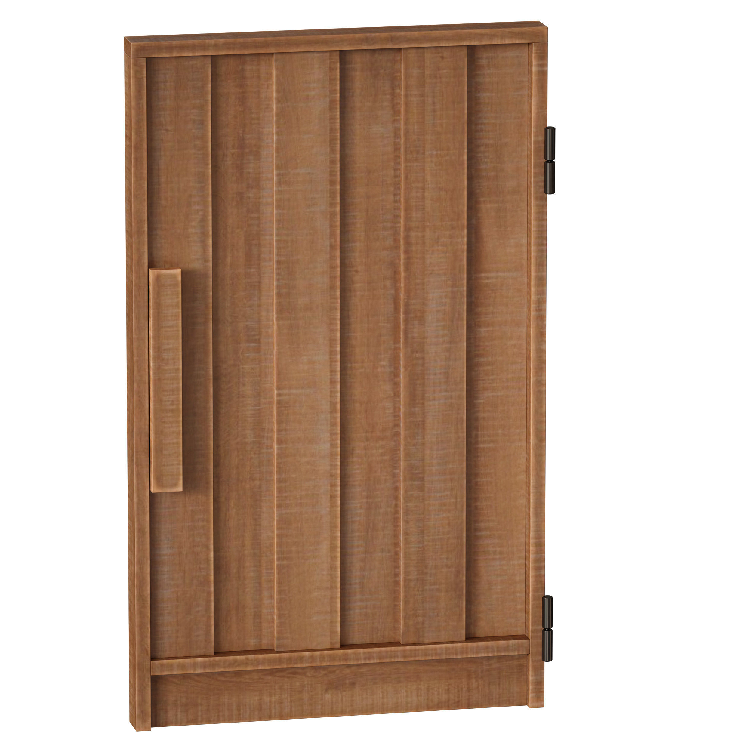 Wooden fence 3D model_15