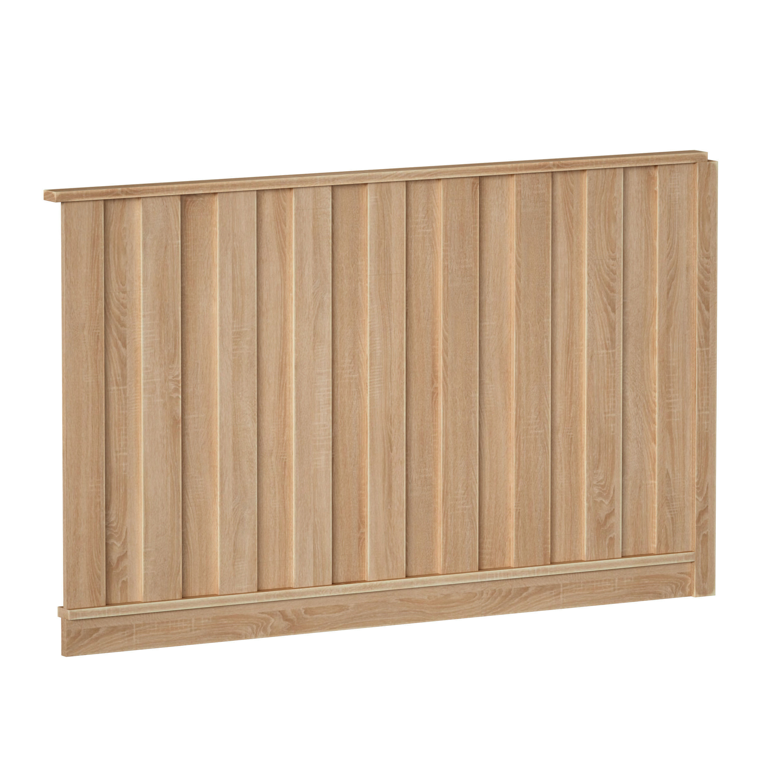 Wooden fence 3D model_10