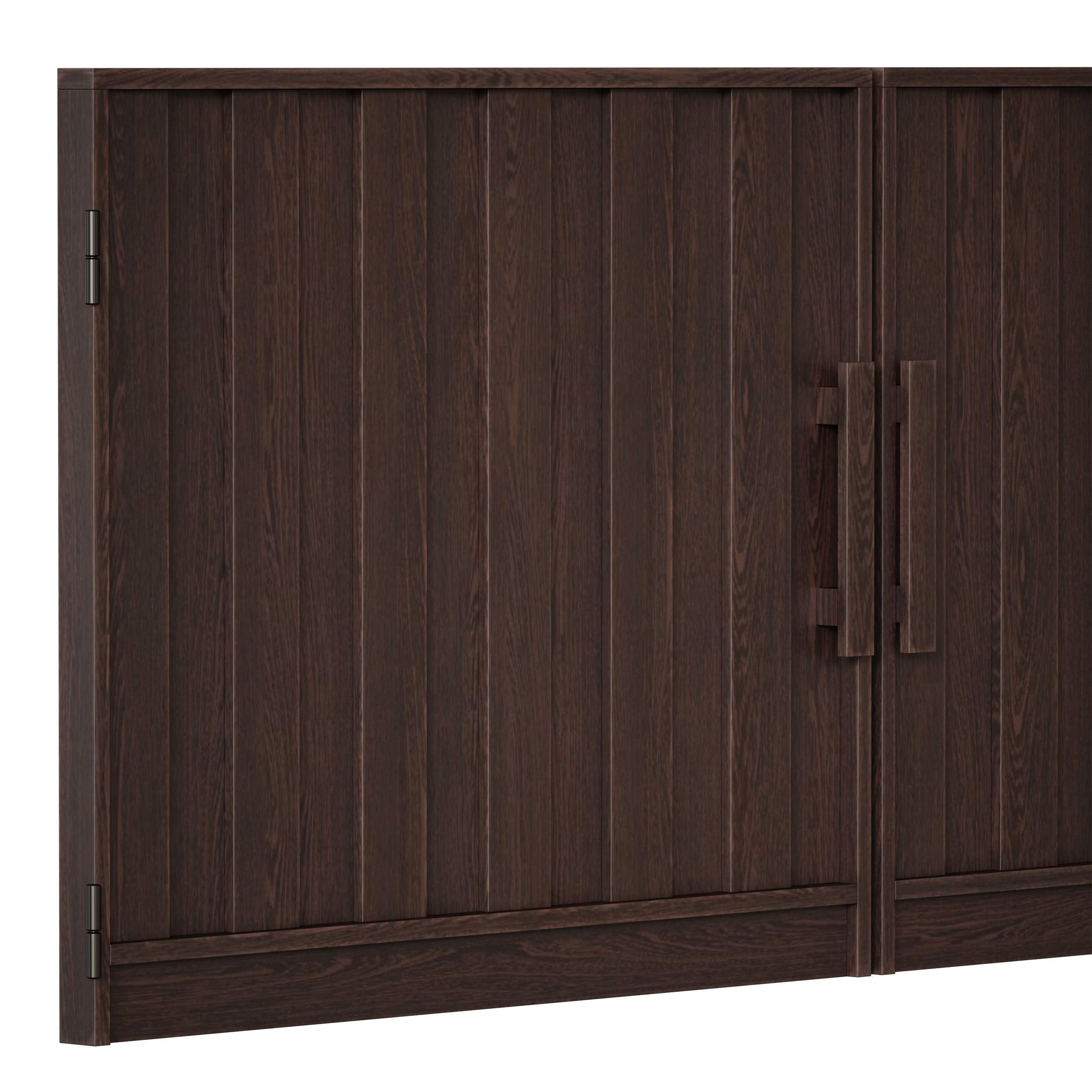 Wooden fence 3D model_28