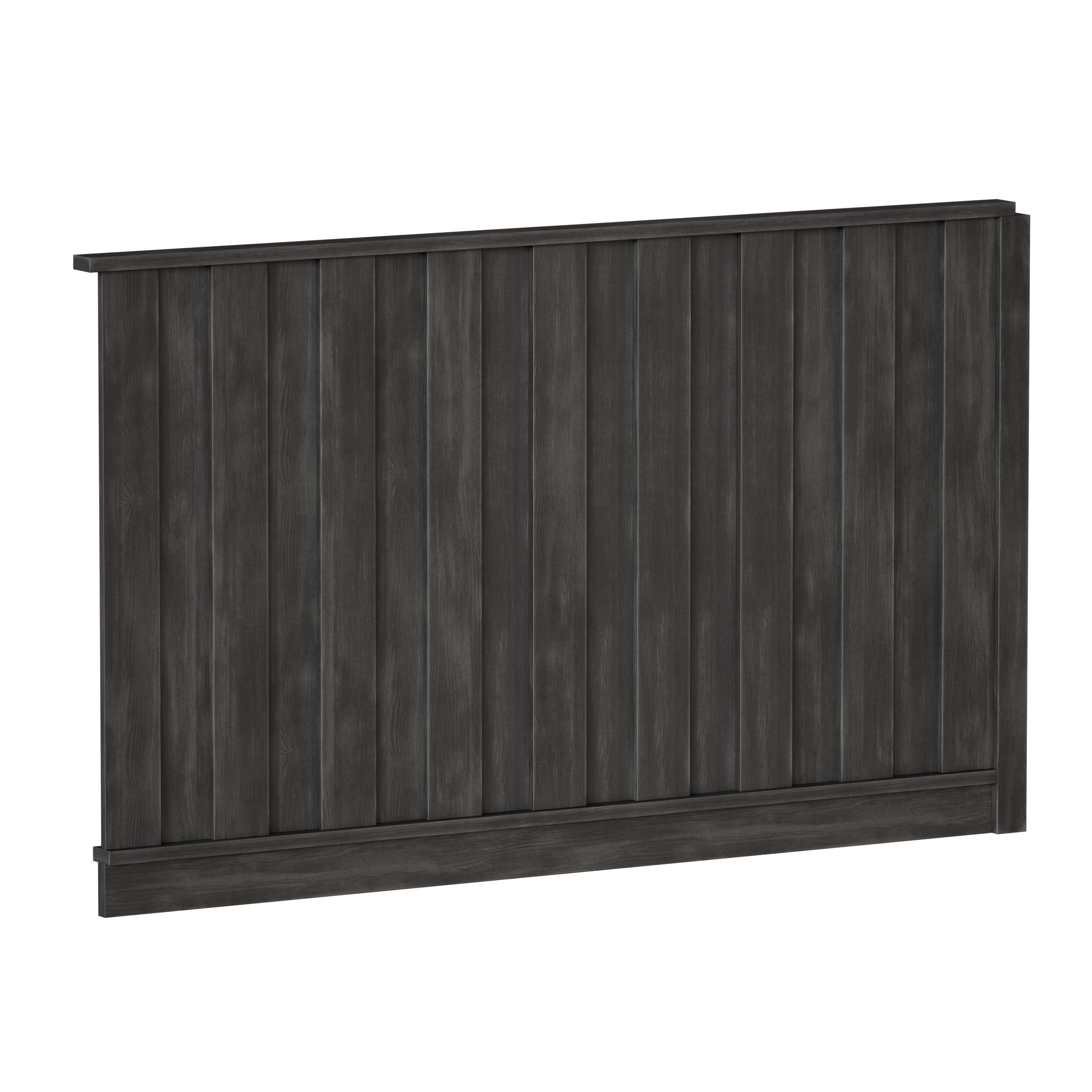 Wooden fence 3D model_12