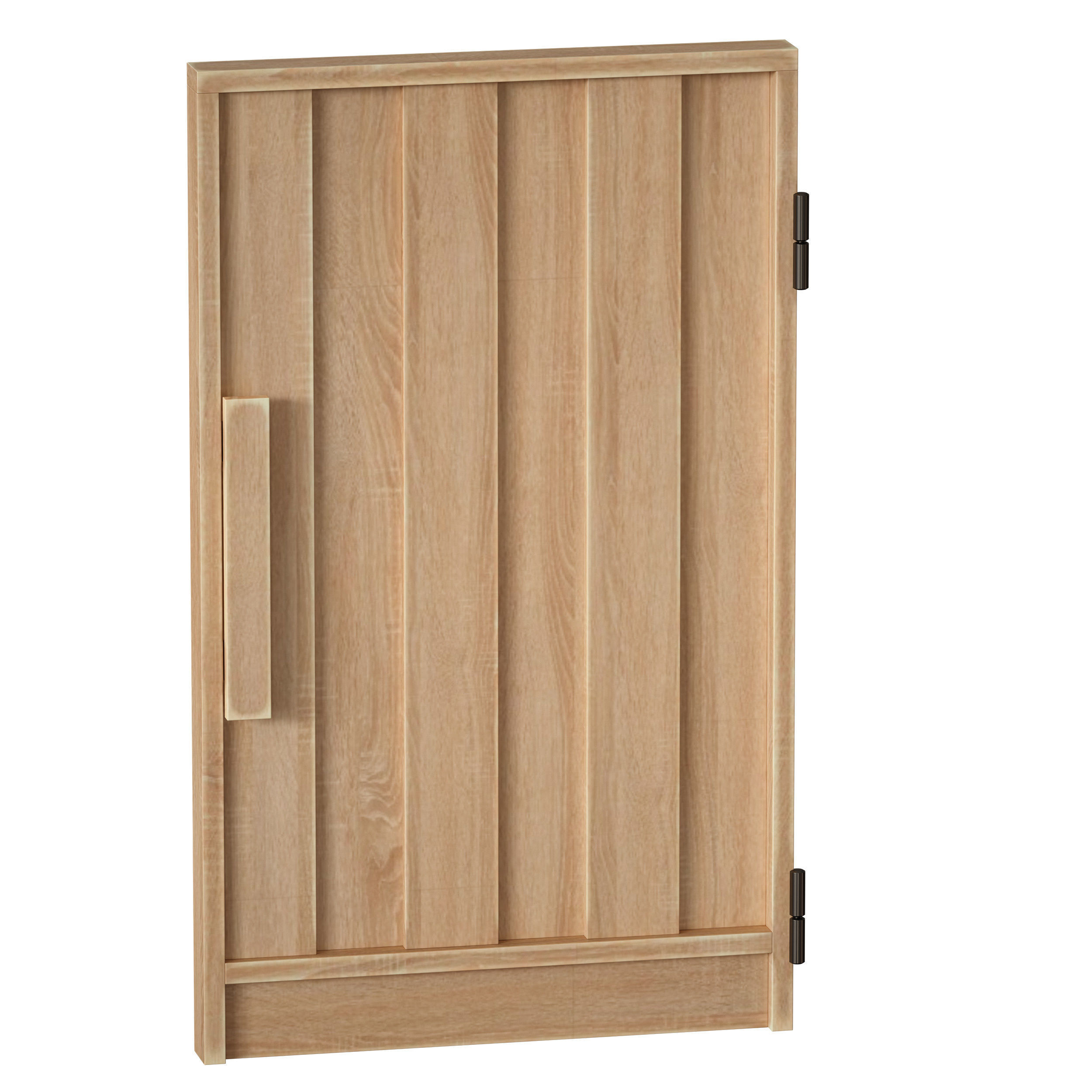 Wooden fence 3D model_17