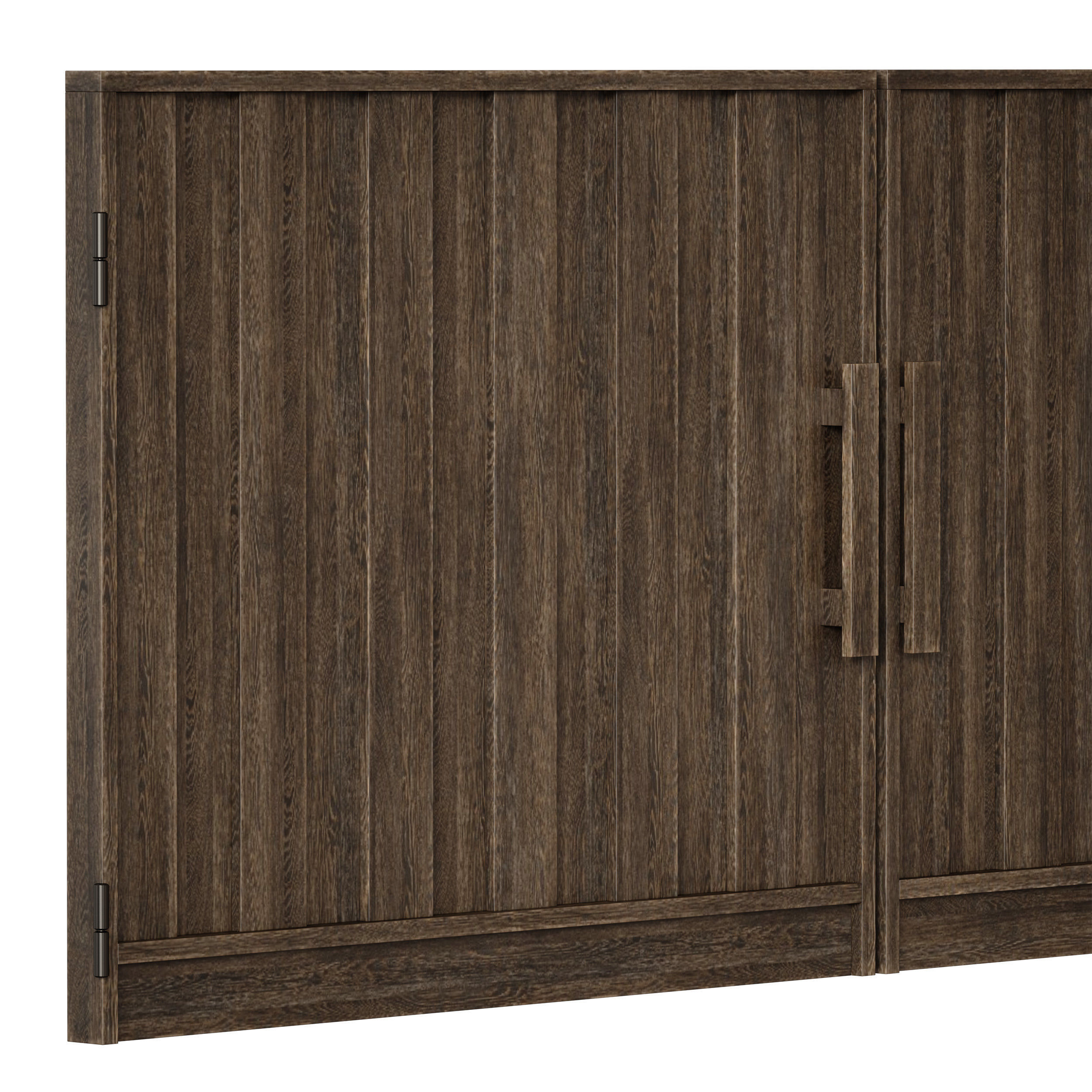 Wooden fence 3D model_27