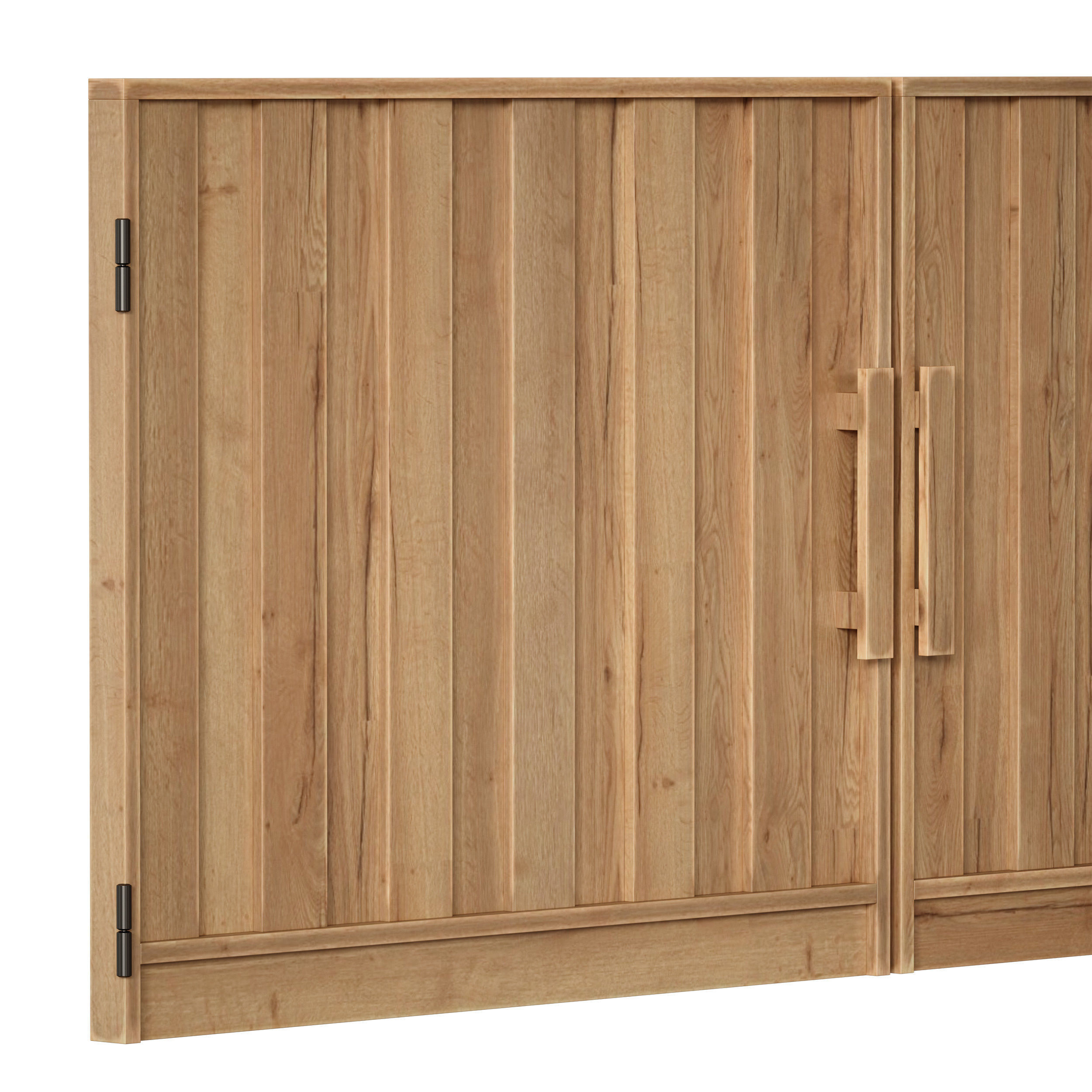 Wooden fence 3D model_25