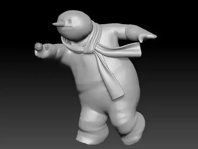 SNOWNMAN CHRISTMAS DECOR 2 3D print model