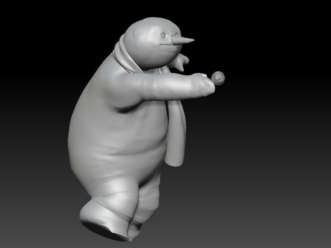 SNOWNMAN CHRISTMAS DECOR 2 3D print model_6