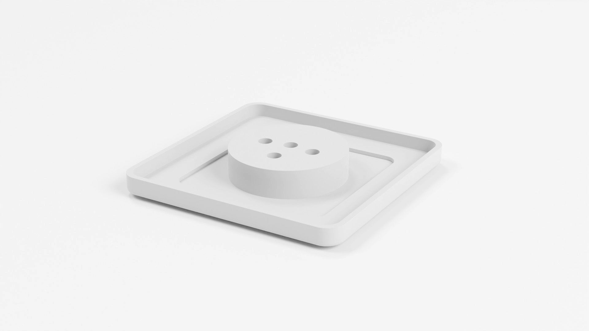 Electrical outlet AC power socket 3d model Low-poly 3D model_5