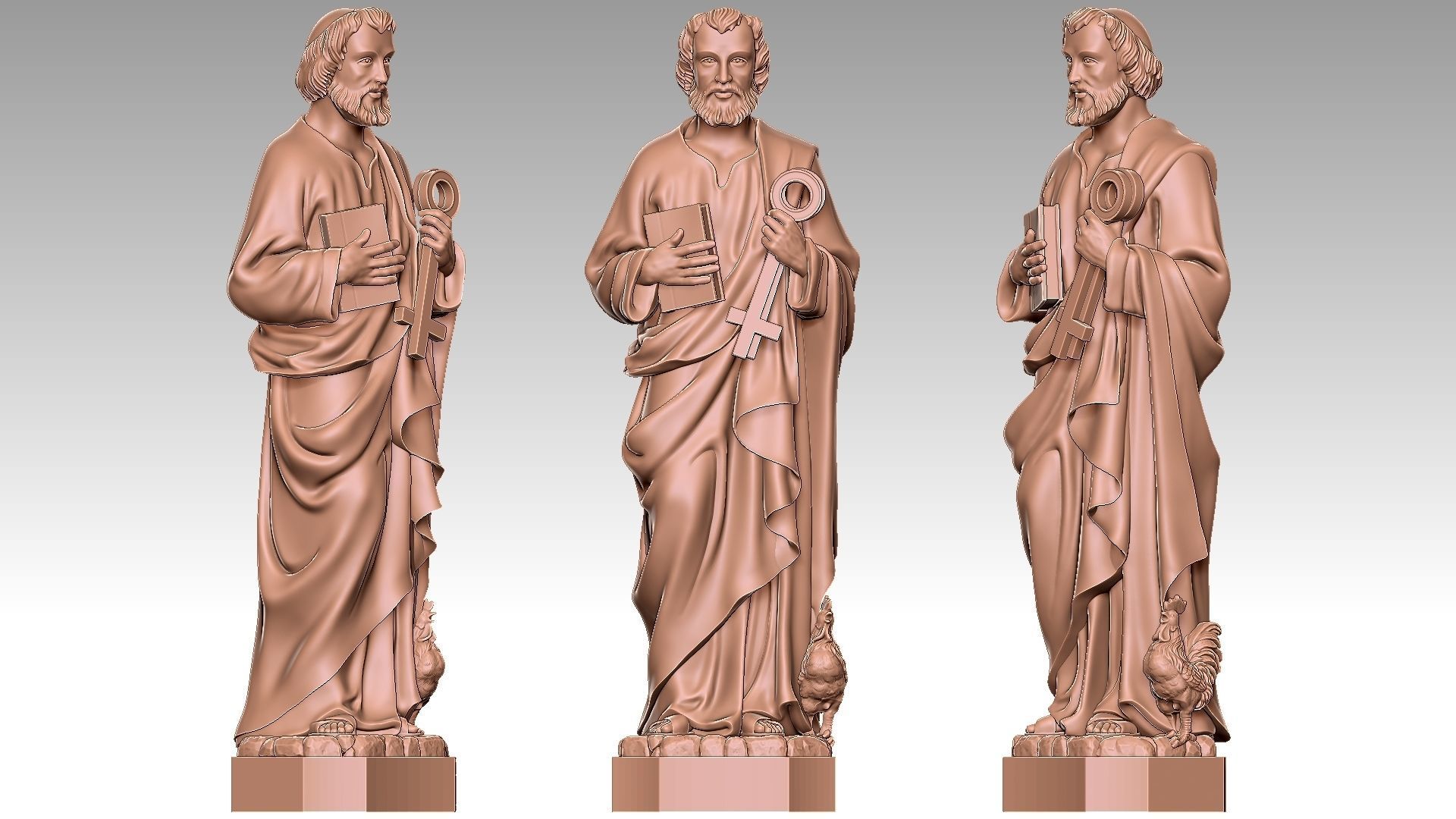 Saint Peter 3D print model_9