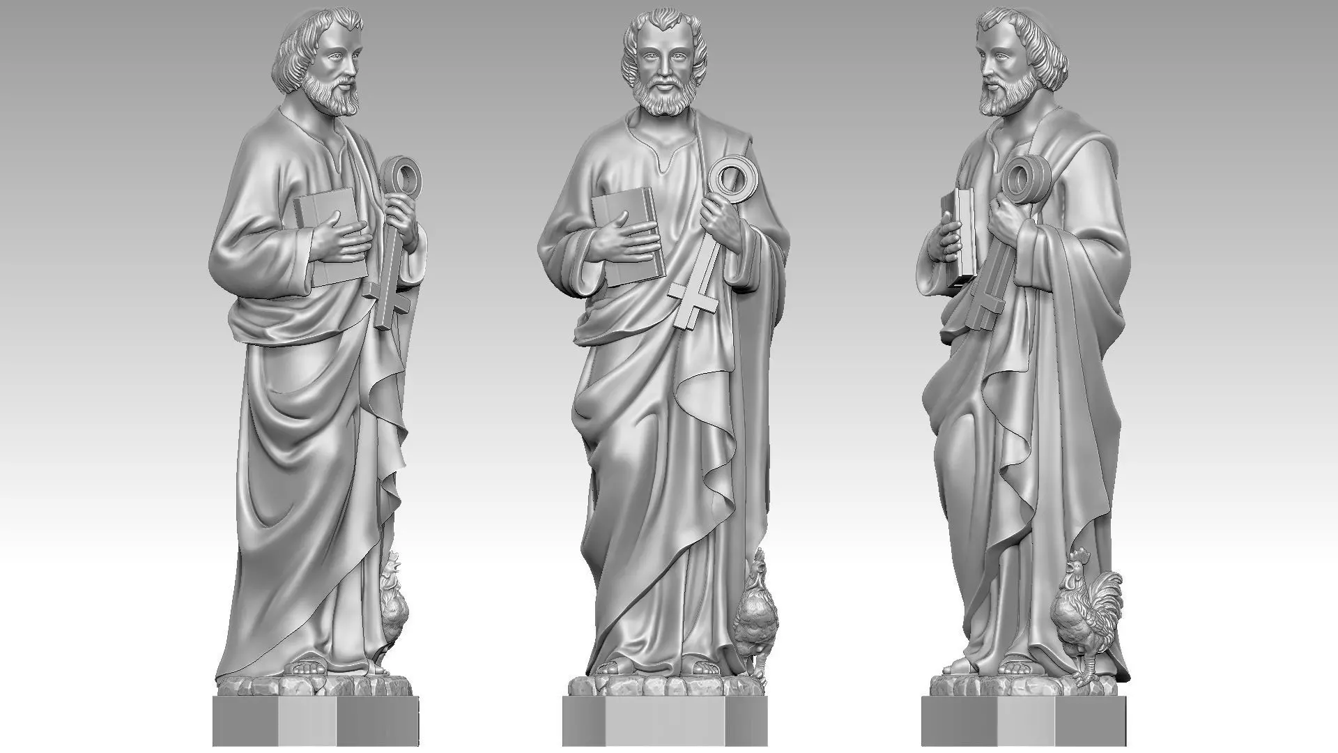 Saint Peter 3D print model_0