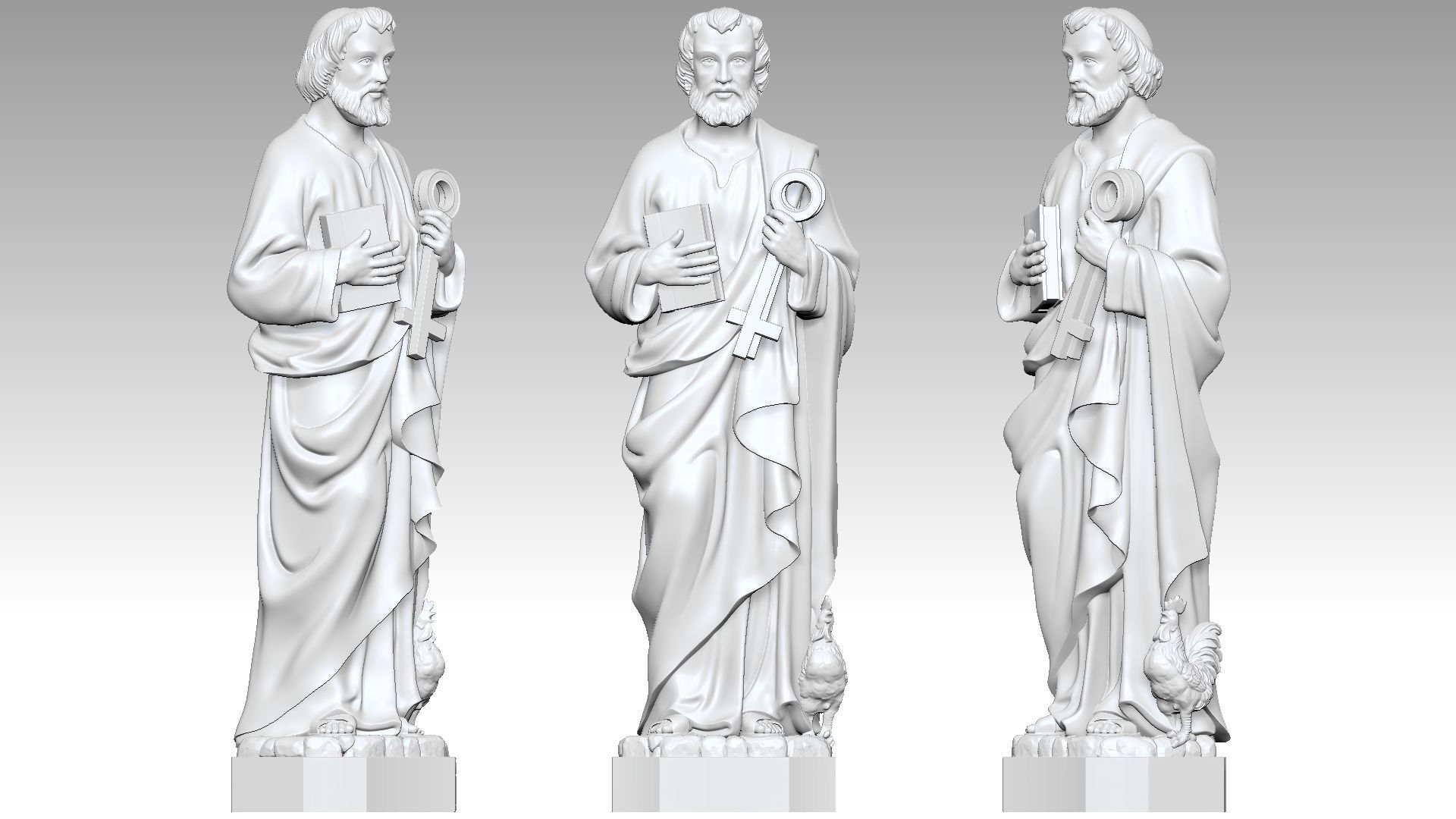 Saint Peter 3D print model_2
