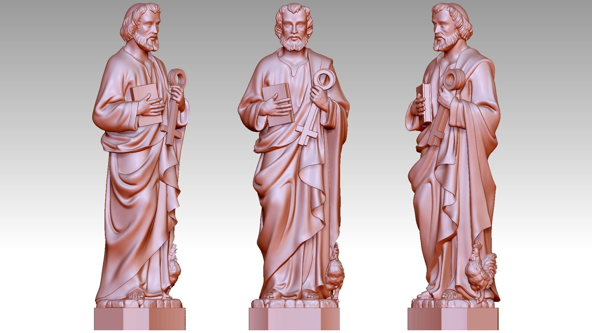 Saint Peter 3D print model_11