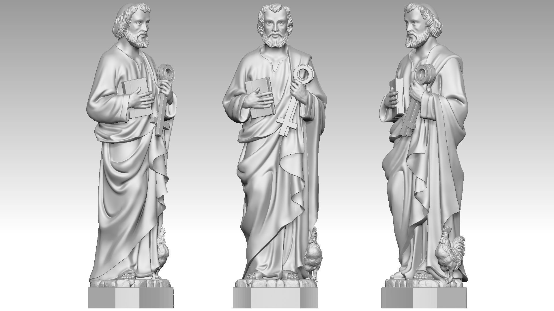 Saint Peter 3D print model_3