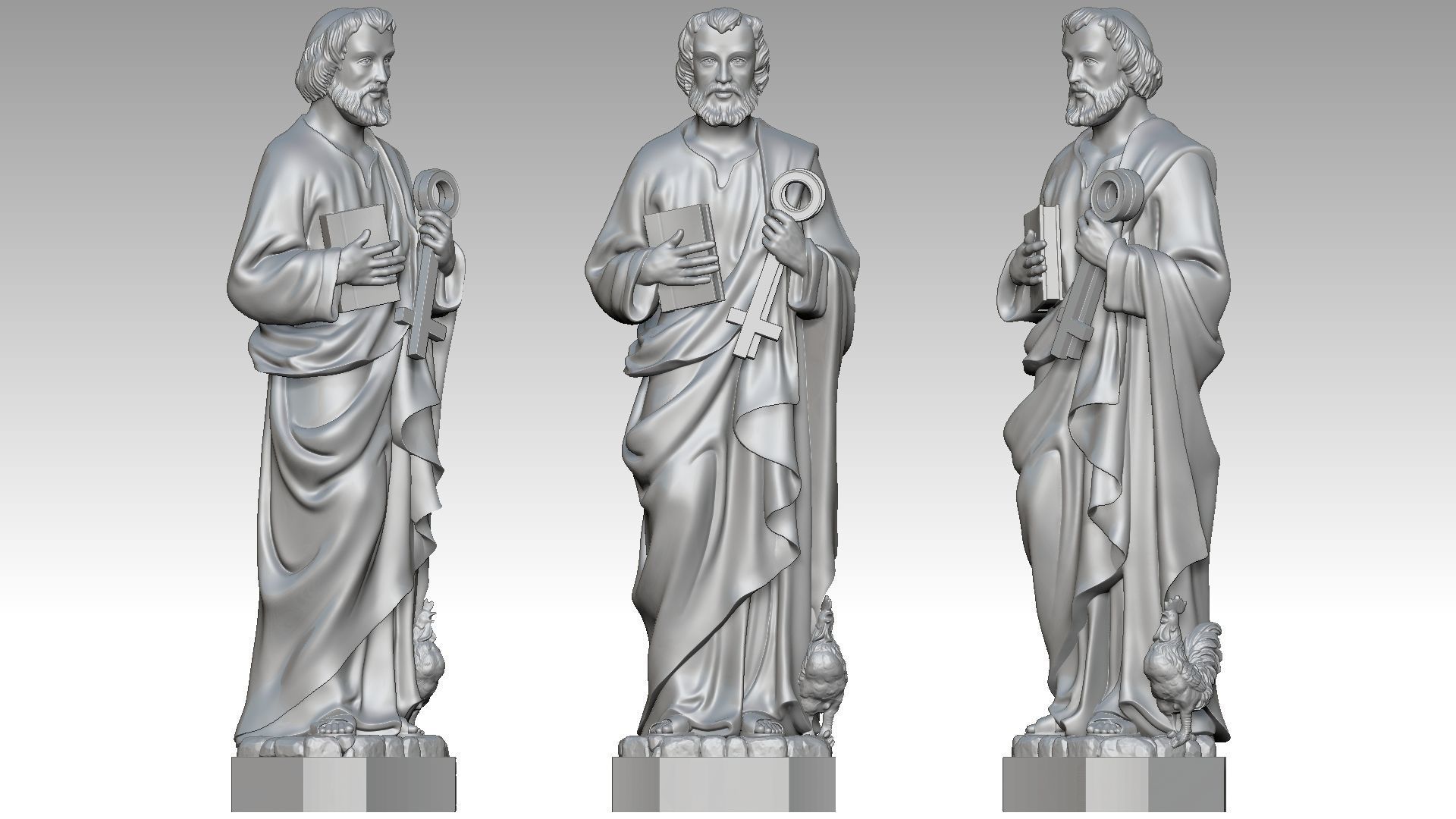 Saint Peter 3D print model_4