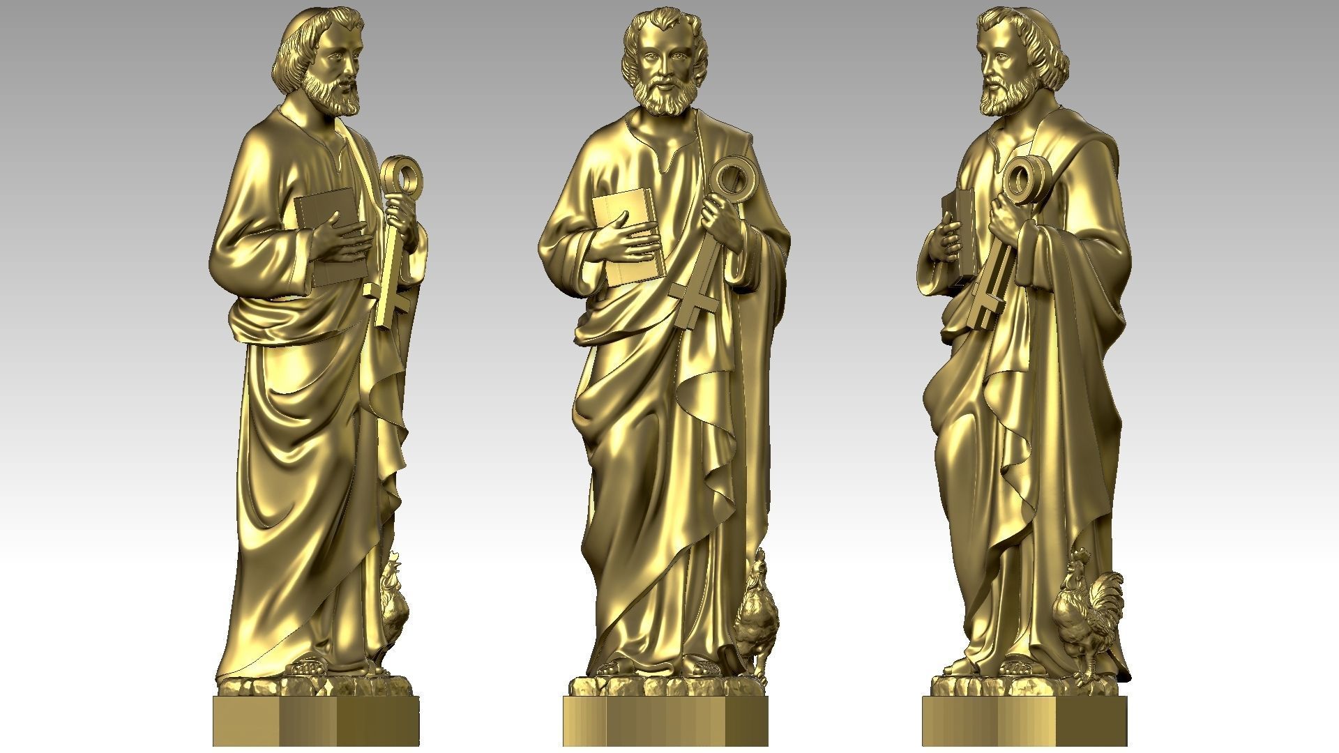 Saint Peter 3D print model_10