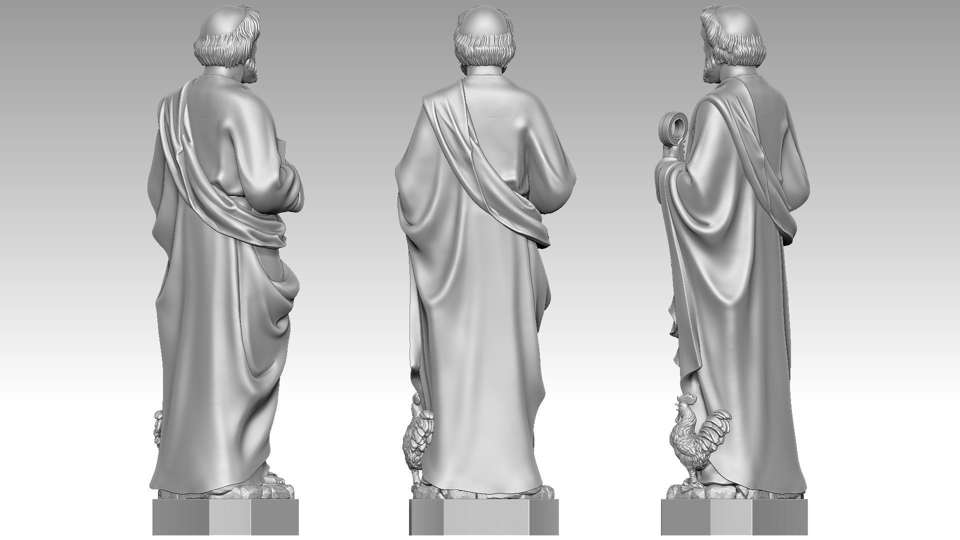 Saint Peter 3D print model_6