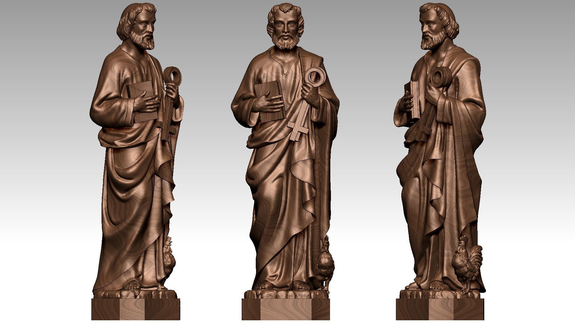 Saint Peter 3D print model_12
