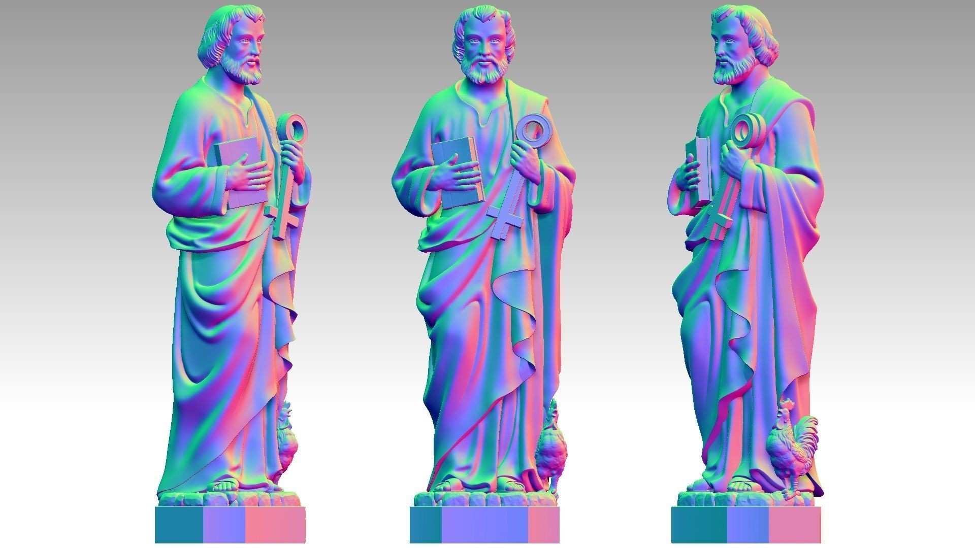 Saint Peter 3D print model_14